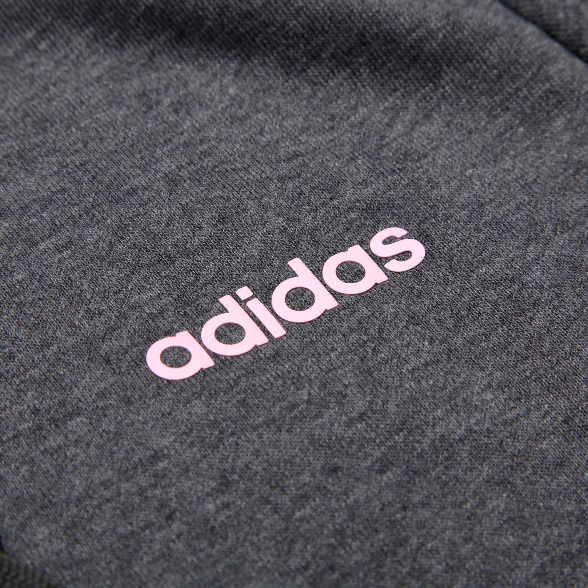 Chaqueta de Paseo Essentials 3 Bandas Mujer Gris Rosa - Fútbol Factory
