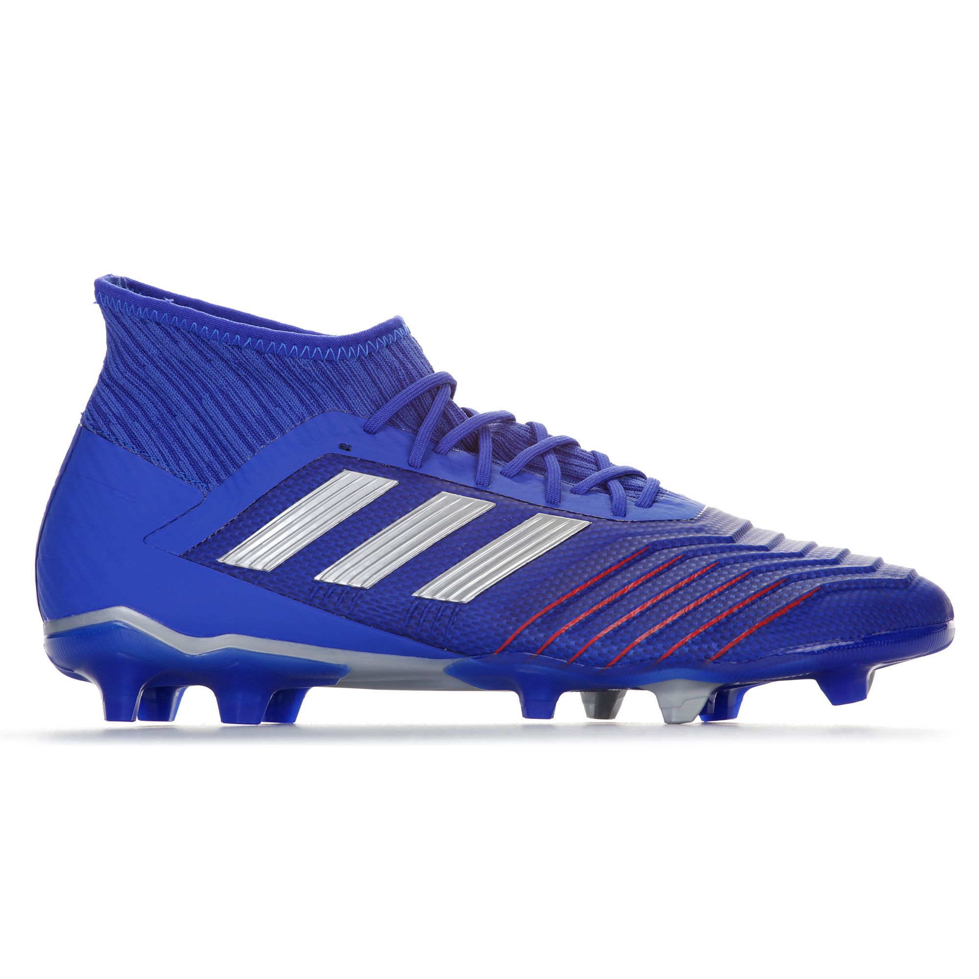 Botas de Fútbol Predator 19.2 FG Azul Plata - Fútbol Factory