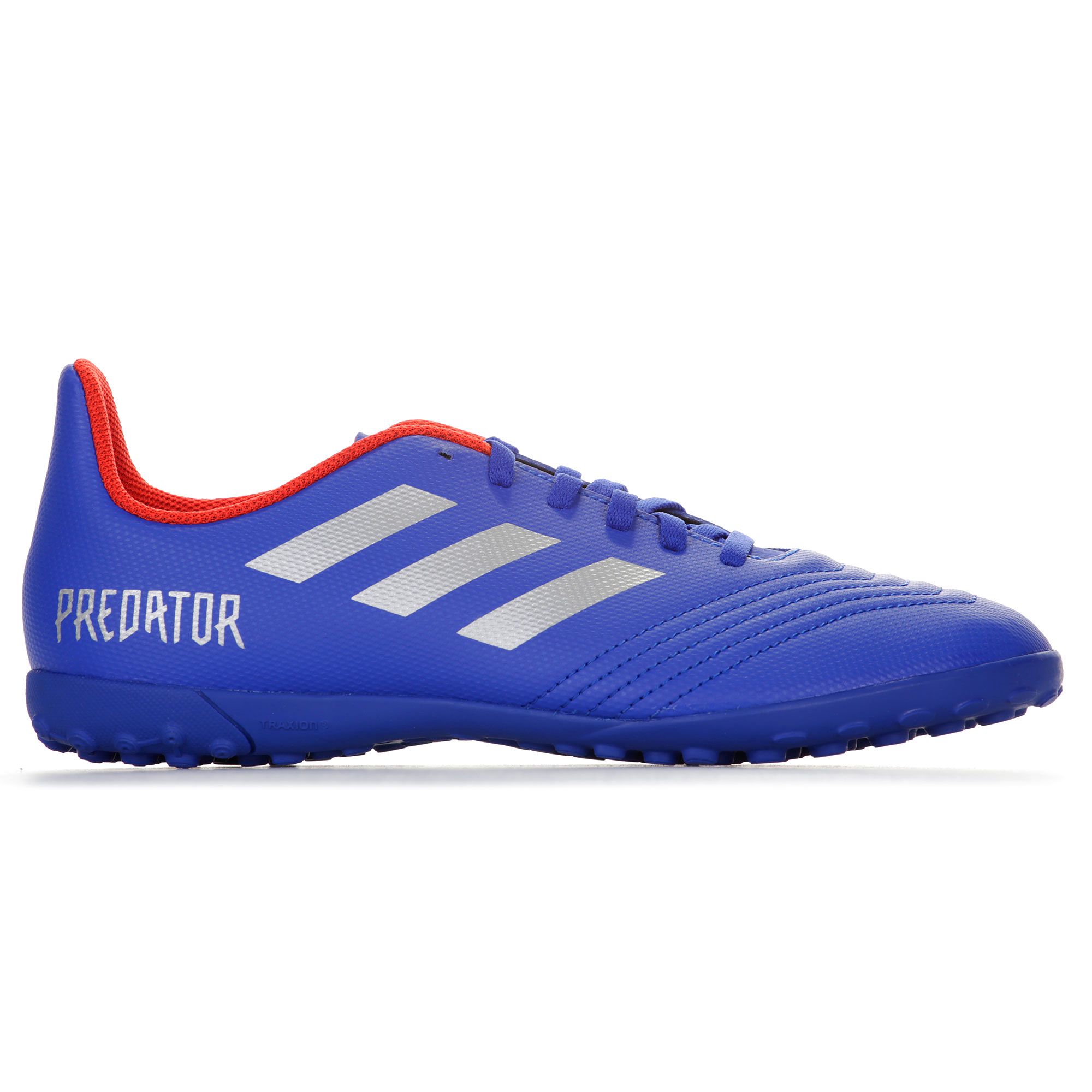 Botas de Fútbol Predator Tango 19.4 Multitaco Junior Azul Plata - Fútbol Factory