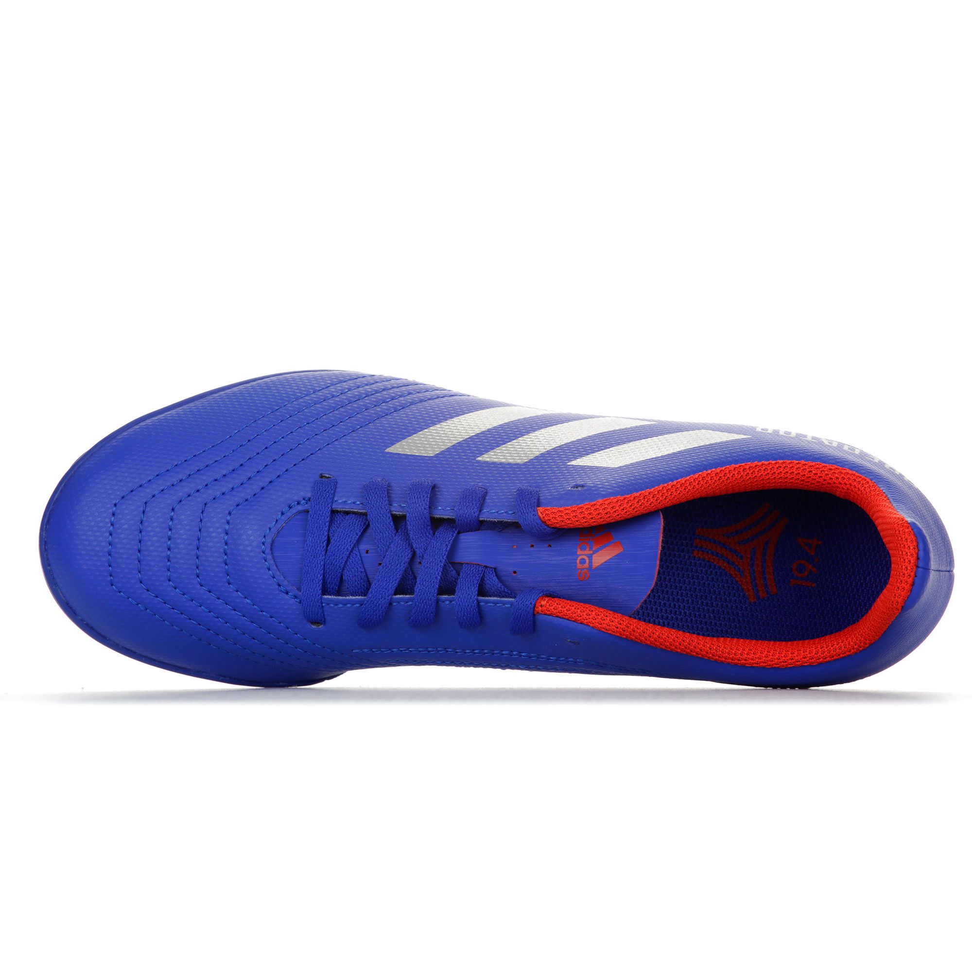 Botas de Fútbol Predator Tango 19.4 Multitaco Junior Azul Plata - Fútbol Factory