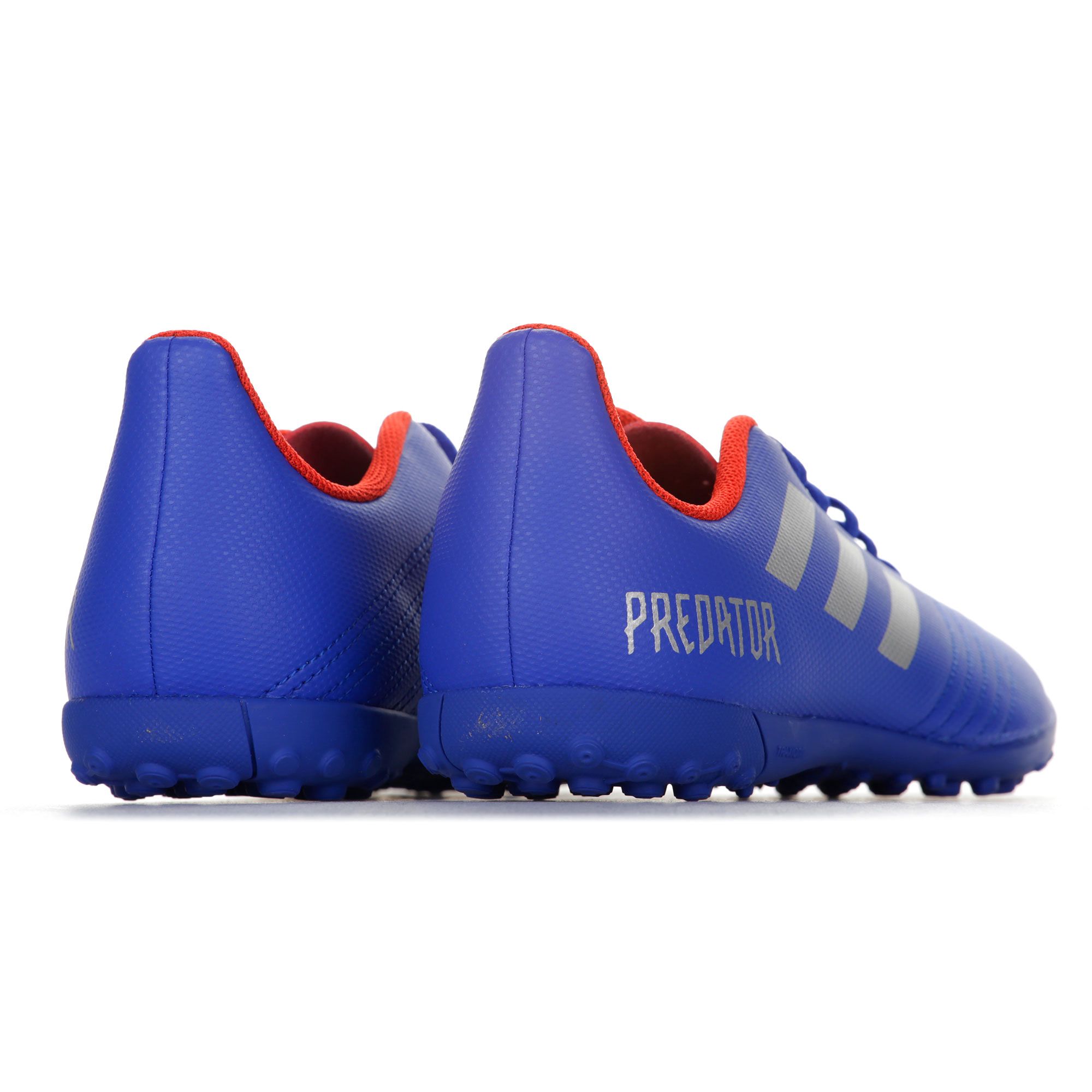 Botas de Fútbol Predator Tango 19.4 Multitaco Junior Azul Plata - Fútbol Factory
