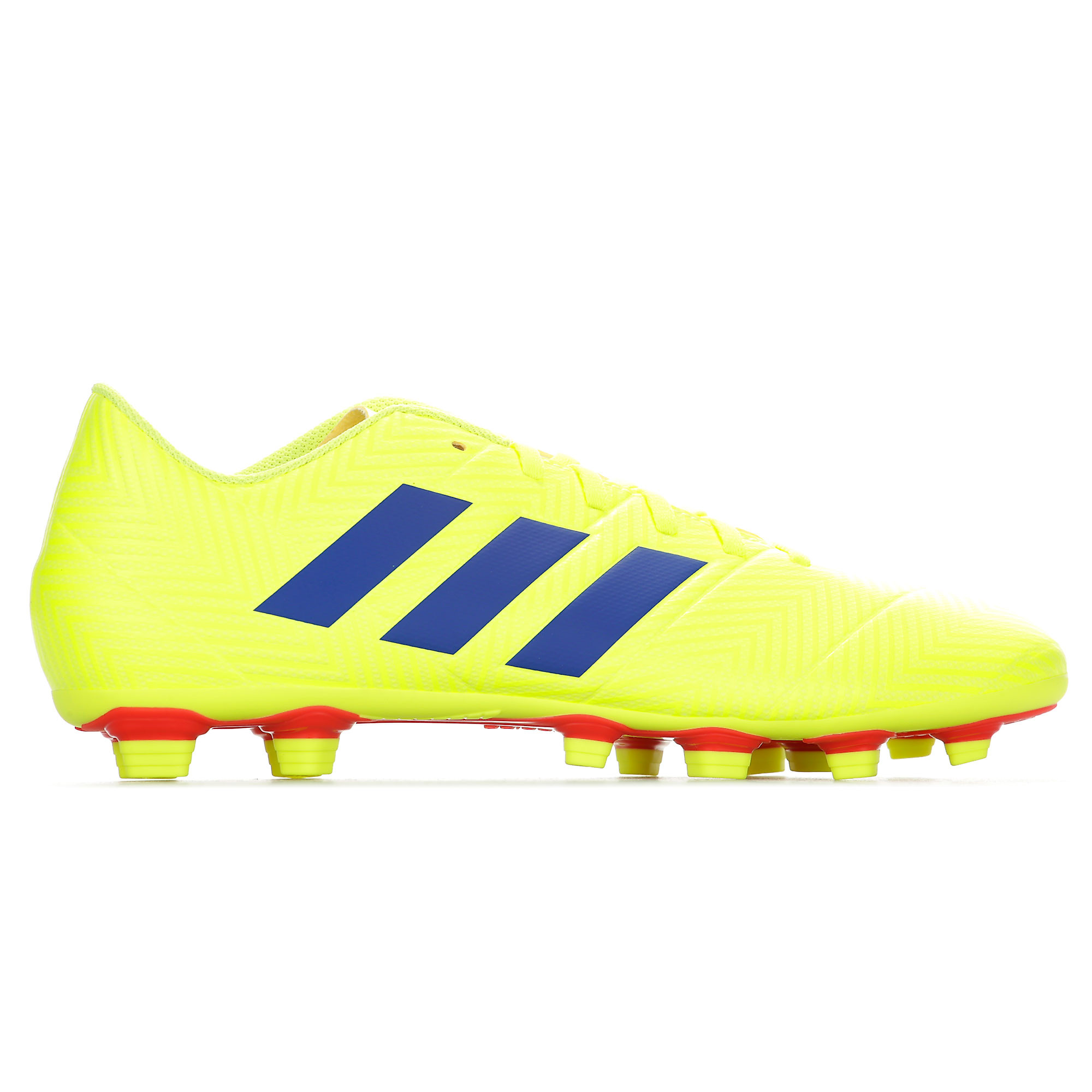 Botas de Fútbol Nemeziz 18.4 FxG Amarillo Fluor - Fútbol Factory