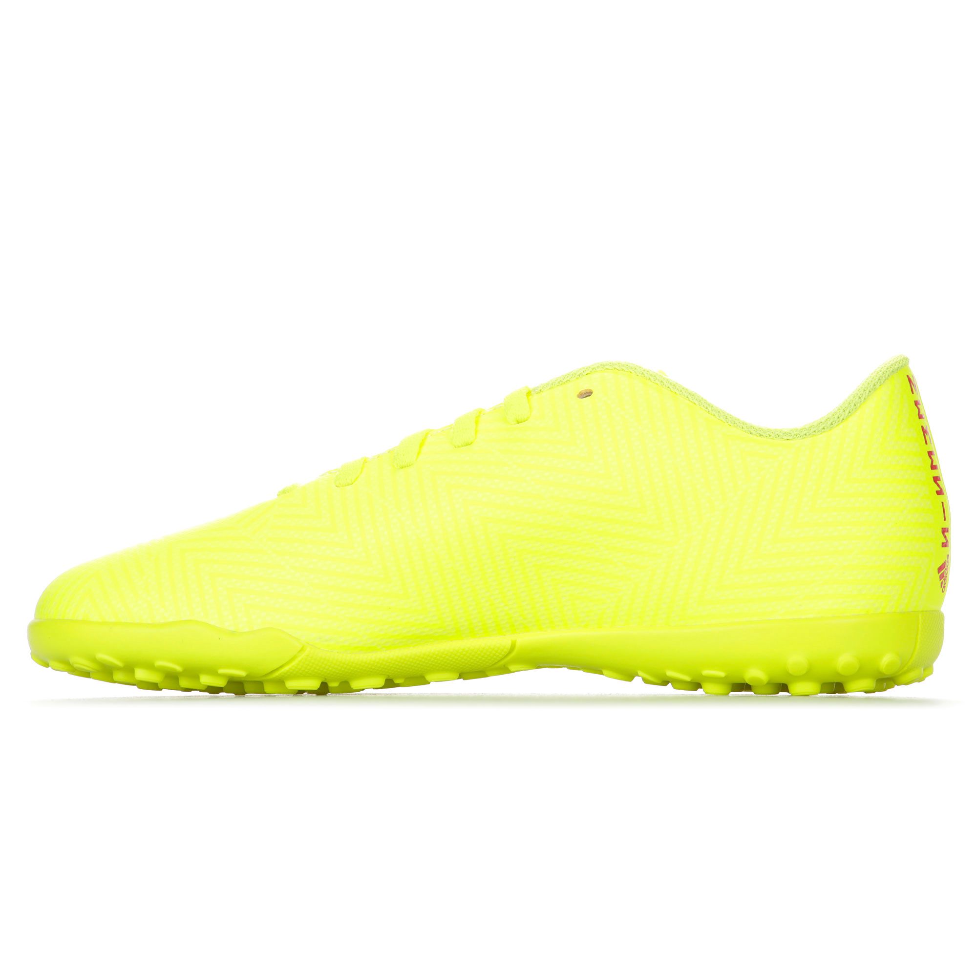 Botas de Fútbol Nemeziz 18.4 Multitaco Junior Amarillo Fluor - Fútbol Factory