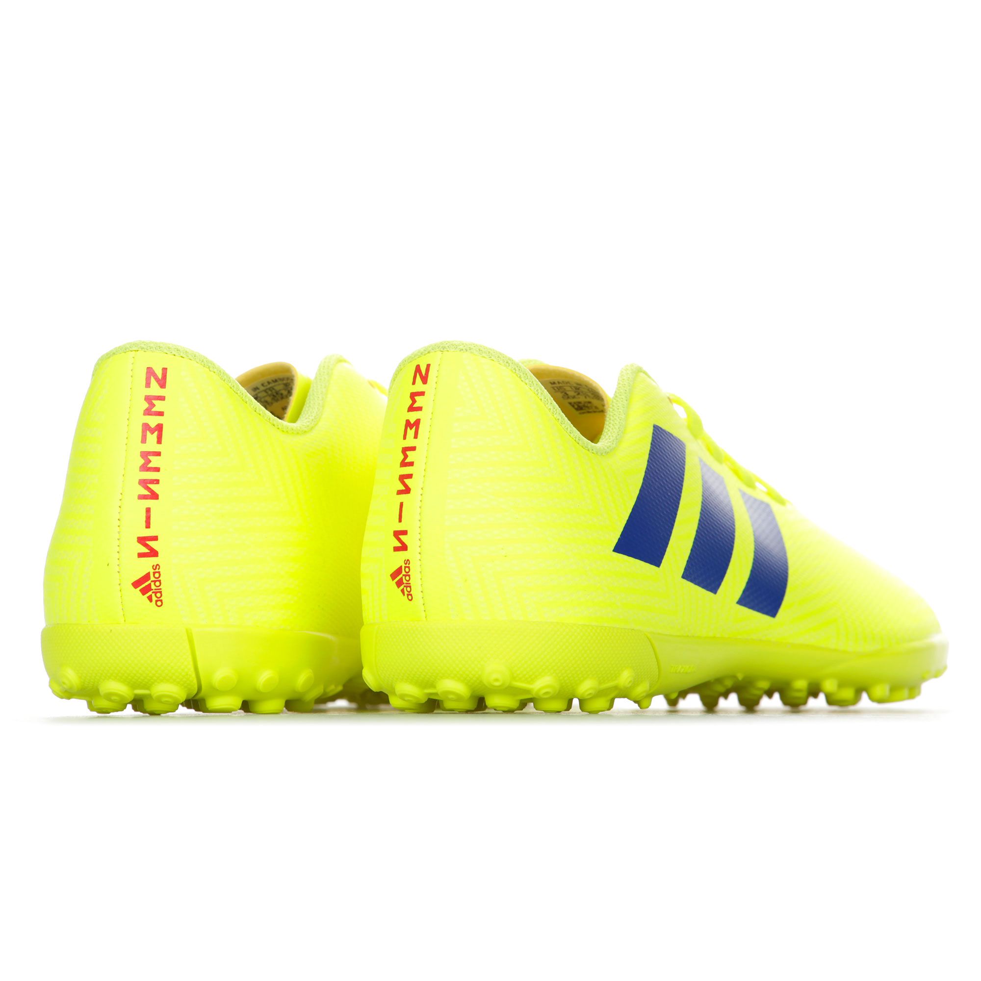 Botas de Fútbol Nemeziz 18.4 Multitaco Junior Amarillo Fluor - Fútbol Factory