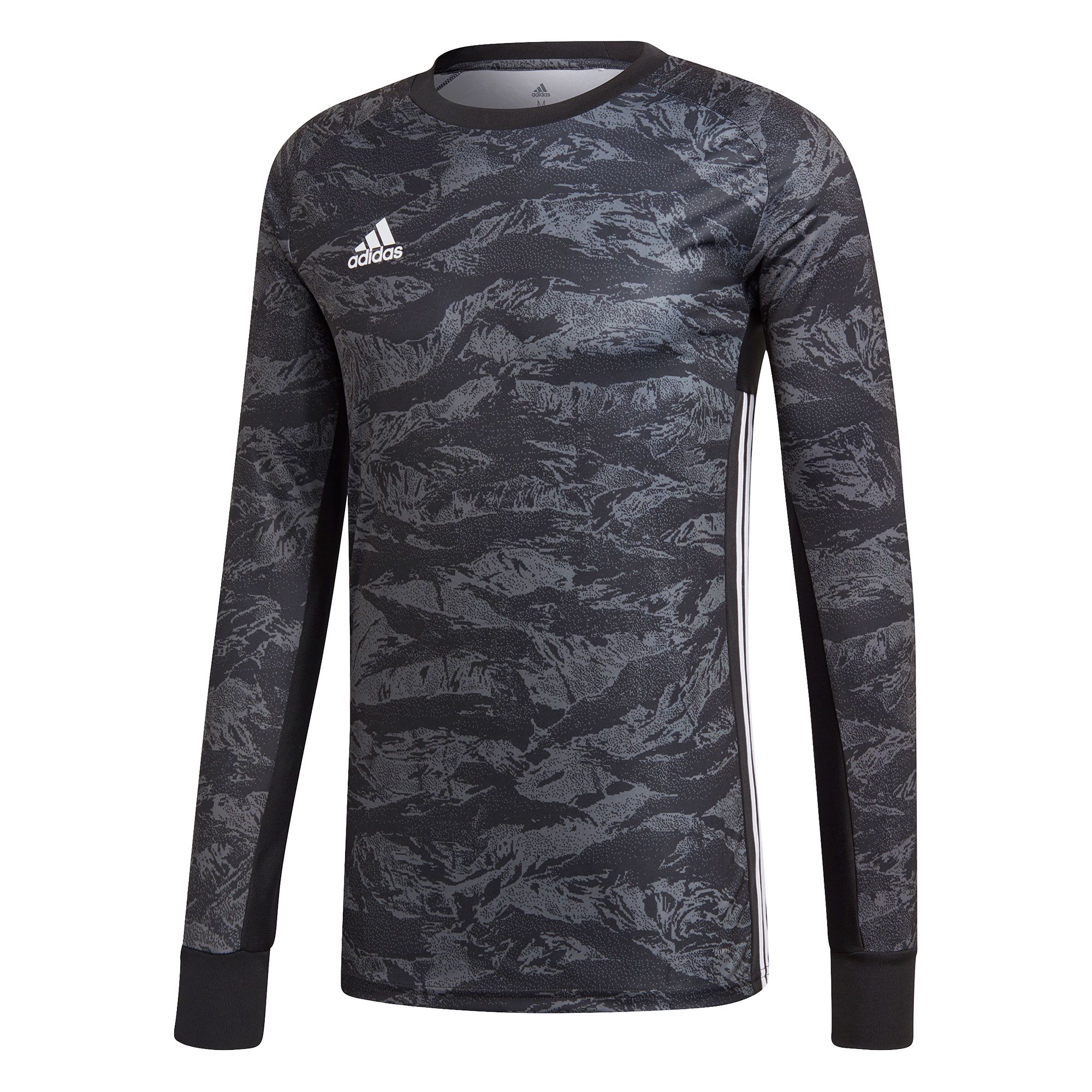Camiseta Manga Larga de Portero Adi Pro 19 Negro Blanco - Fútbol Factory