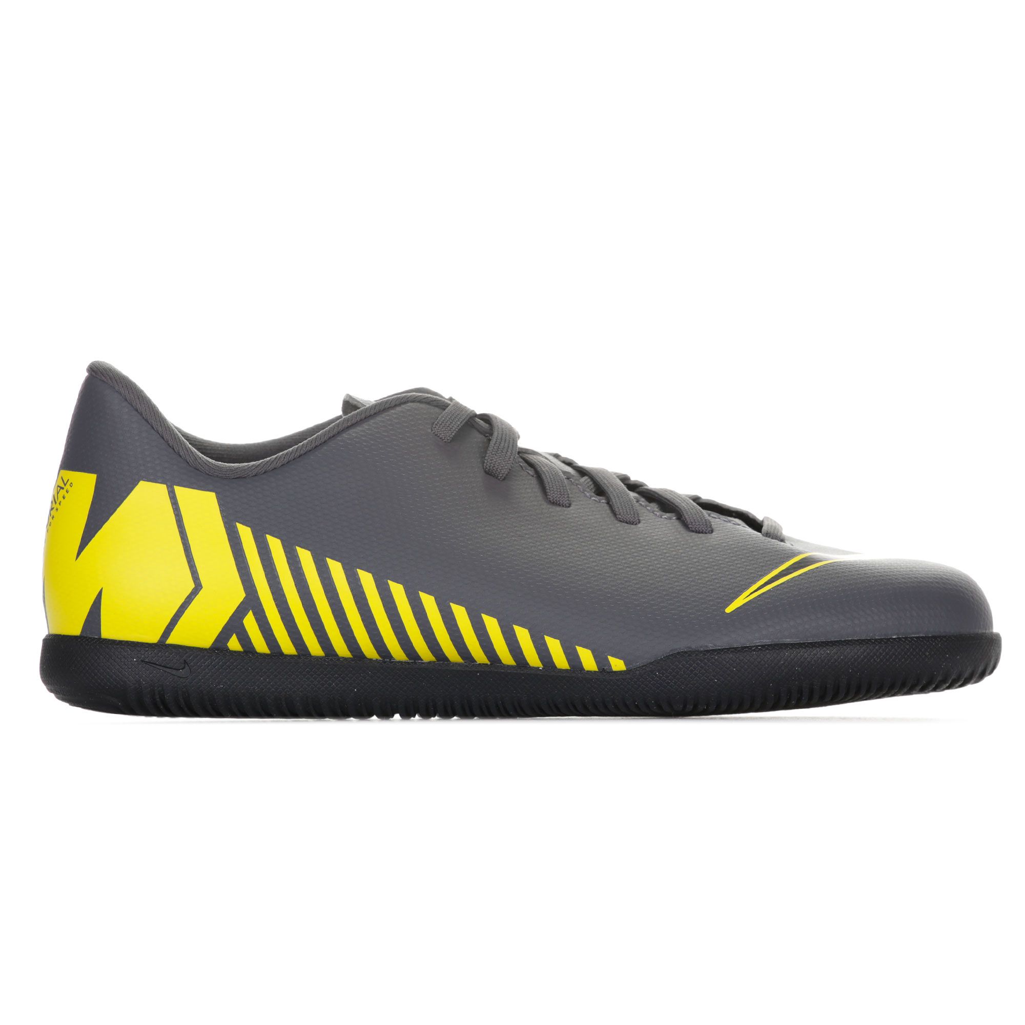 Zapatillas de Fútbol Sala Mercurial VaporX XII Club IC Junior Gris Amarillo - Fútbol Factory