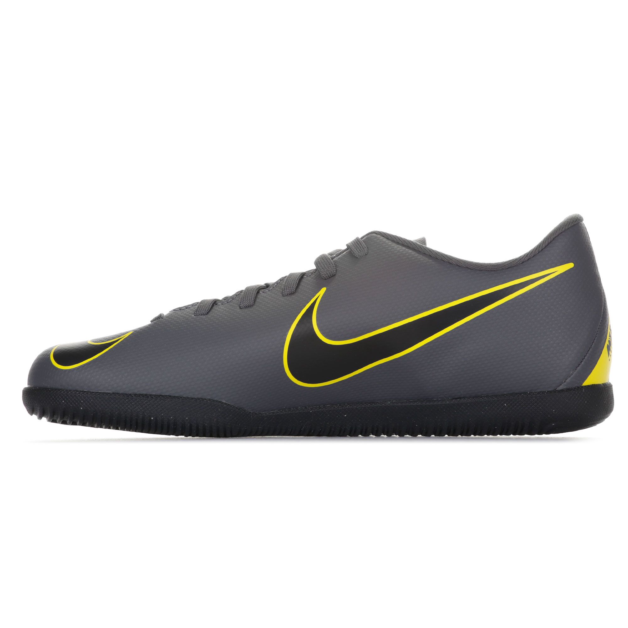 Zapatillas de Fútbol Sala Mercurial VaporX XII Club IC Junior Gris Amarillo - Fútbol Factory