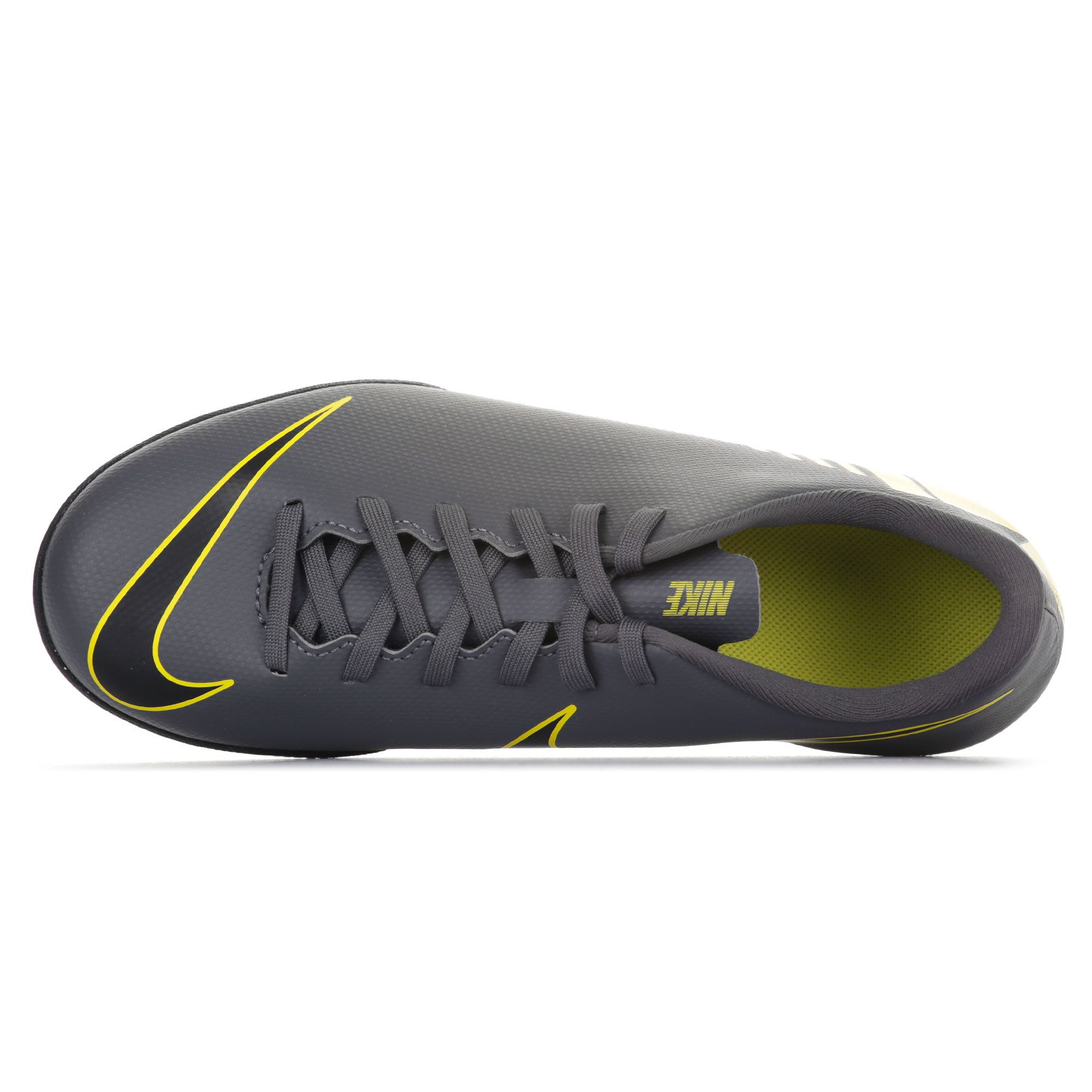 Zapatillas de Fútbol Sala Mercurial VaporX XII Club IC Junior Gris Amarillo - Fútbol Factory