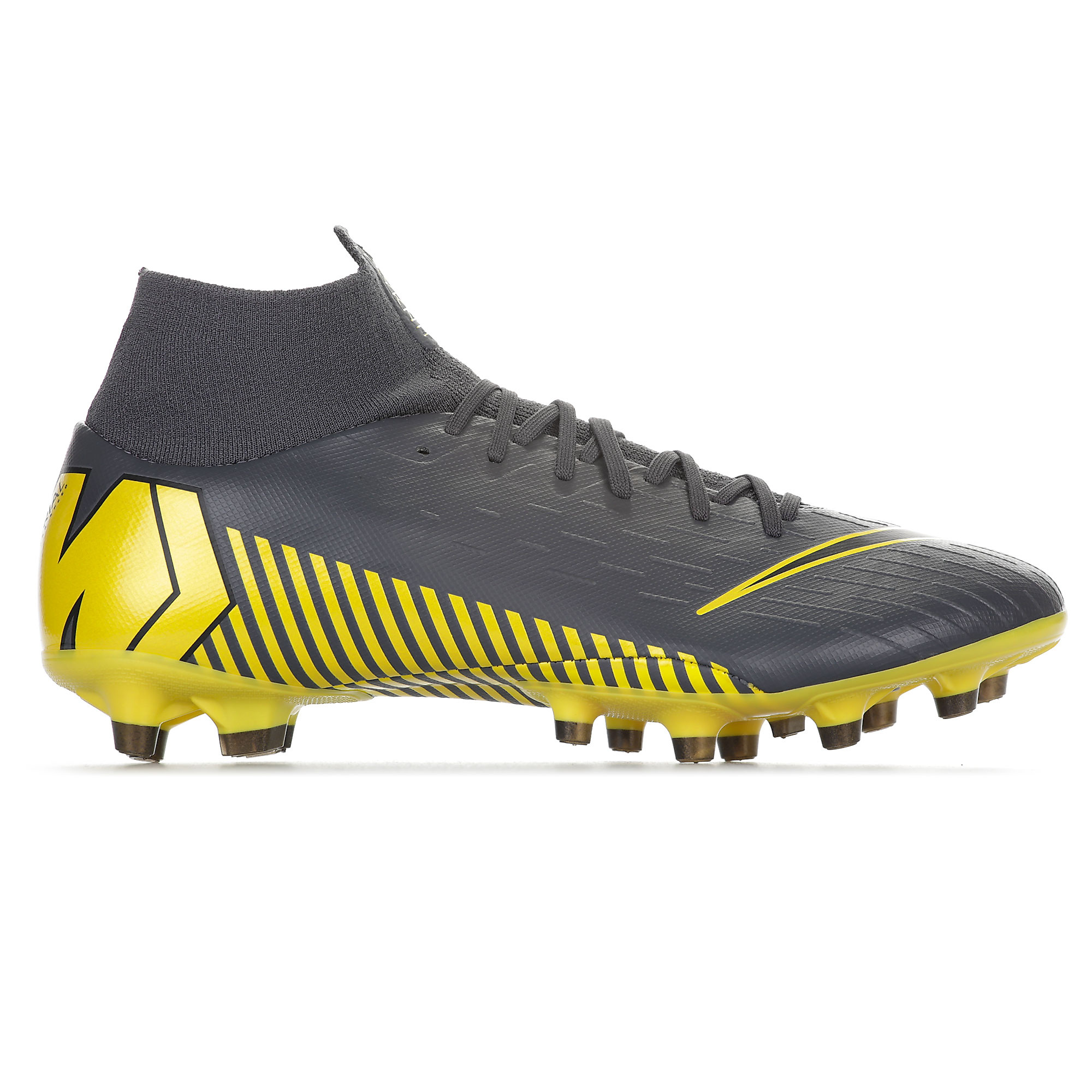 Botas de Fútbol Mercurial Superfly VI Pro AG-Pro Gris Amarillo - Fútbol Factory