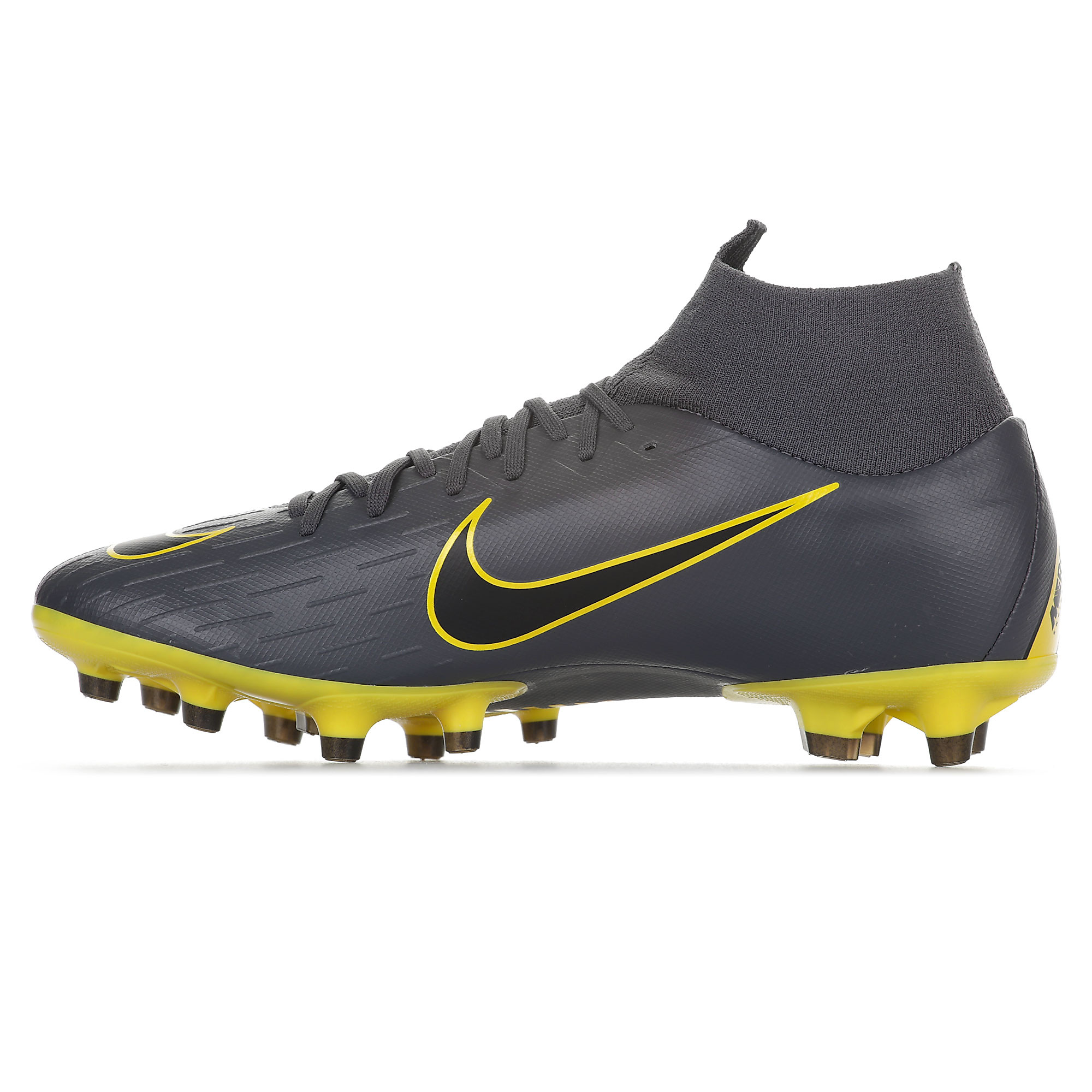 Botas de Fútbol Mercurial Superfly VI Pro AG-Pro Gris Amarillo - Fútbol Factory