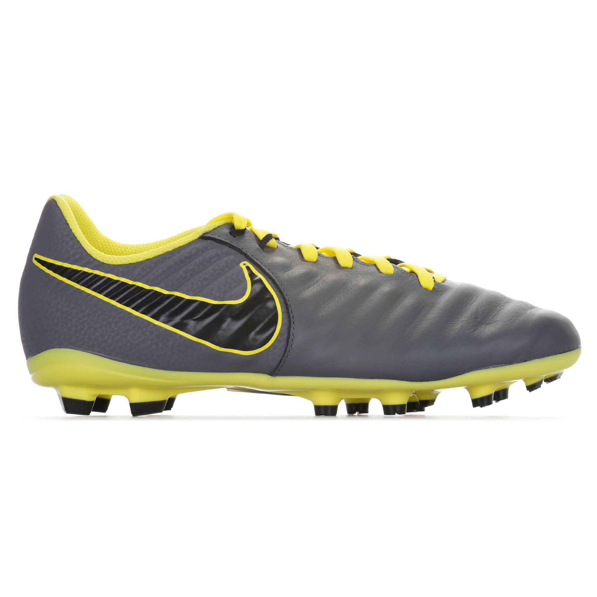 Botas de fútbol Tiempo Legend VII Academy FG Junior Gris Amarillo - Fútbol Factory