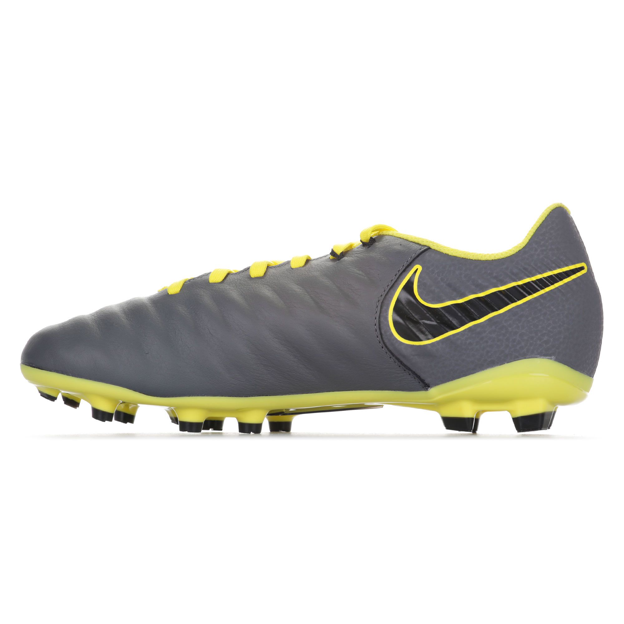 Botas de fútbol Tiempo Legend VII Academy FG Junior Gris Amarillo - Fútbol Factory