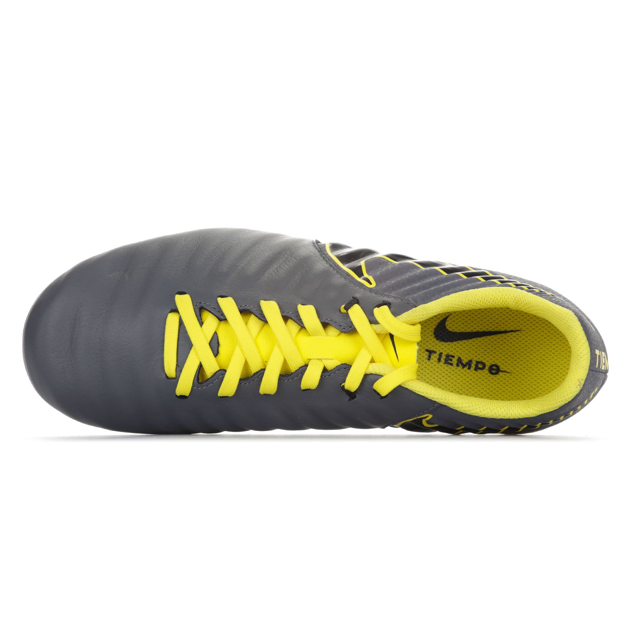 Botas de fútbol Tiempo Legend VII Academy FG Junior Gris Amarillo - Fútbol Factory