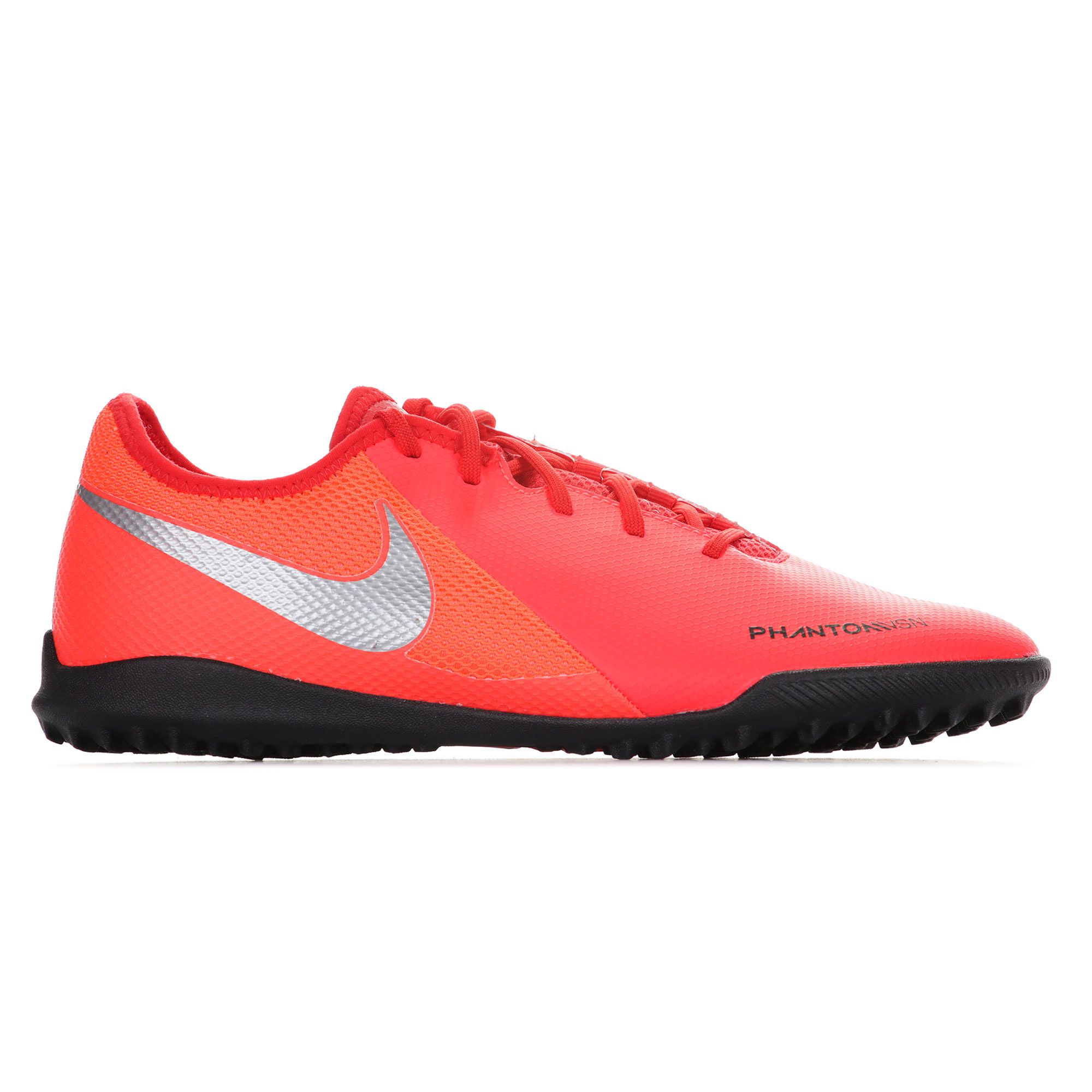 Botas de Fútbol Phantom Vision Academy Multitaco Rojo Plata - Fútbol Factory