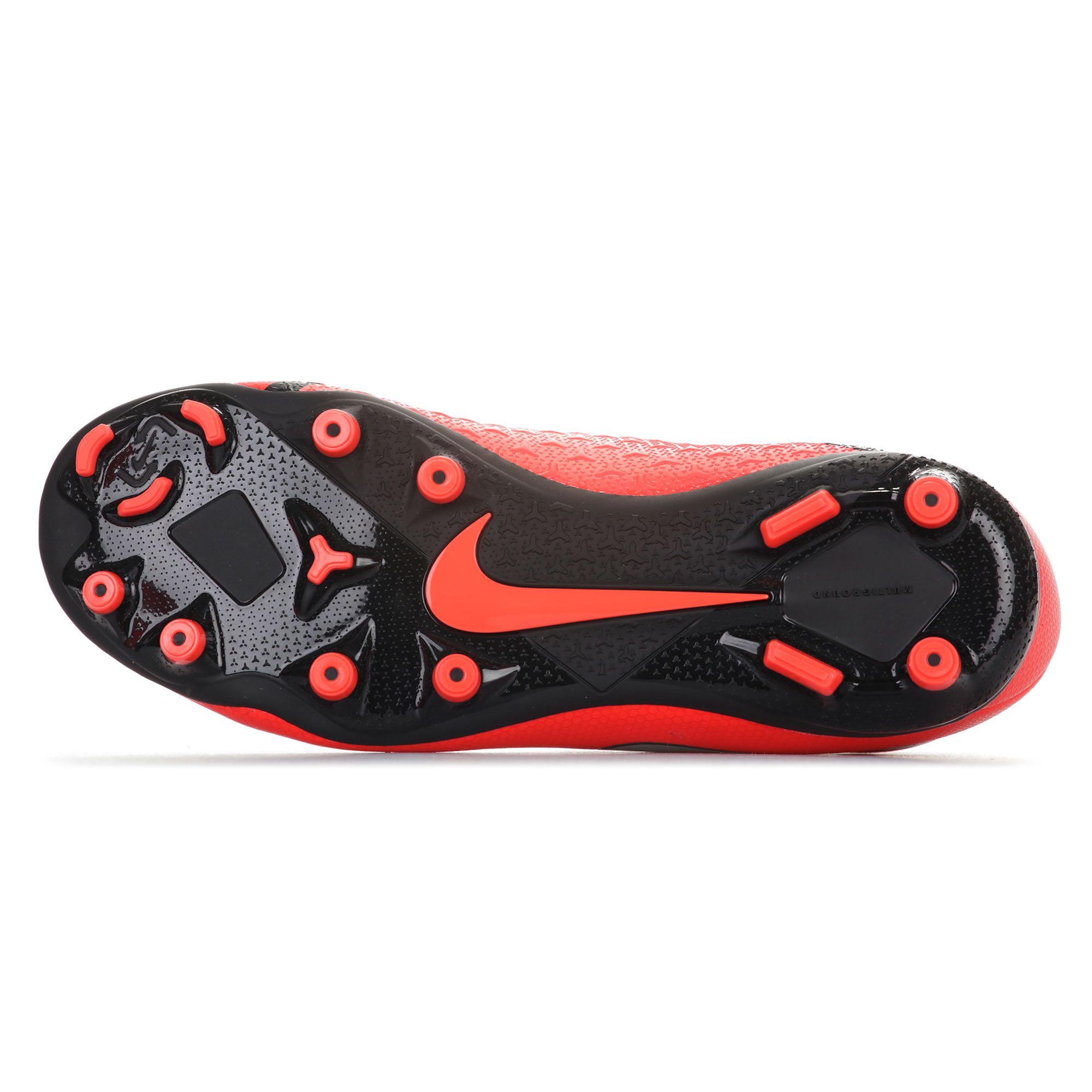 Botas de Fútbol Phantom Vision Academy DF FG/MG Junior Rojo Plata - Fútbol Factory