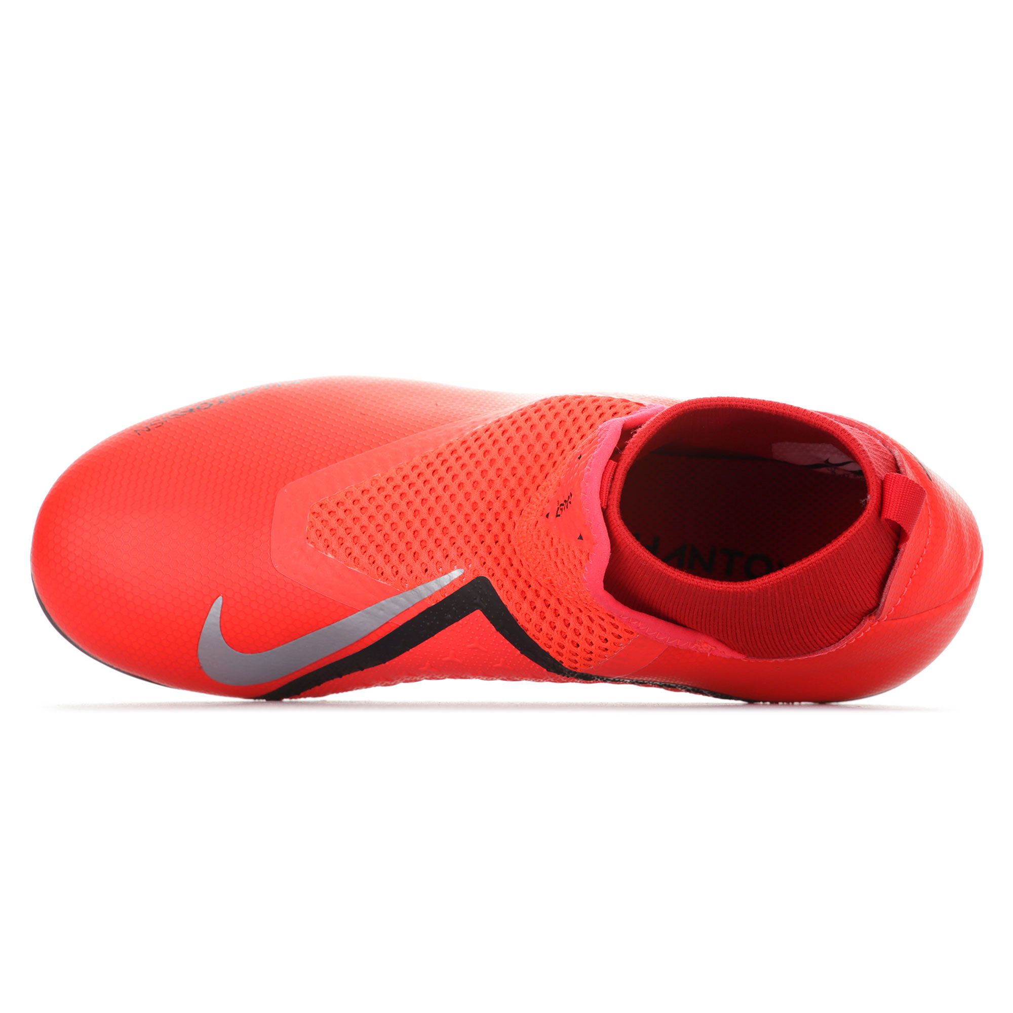 Botas de Fútbol Phantom Vision Academy DF FG/MG Junior Rojo Plata - Fútbol Factory