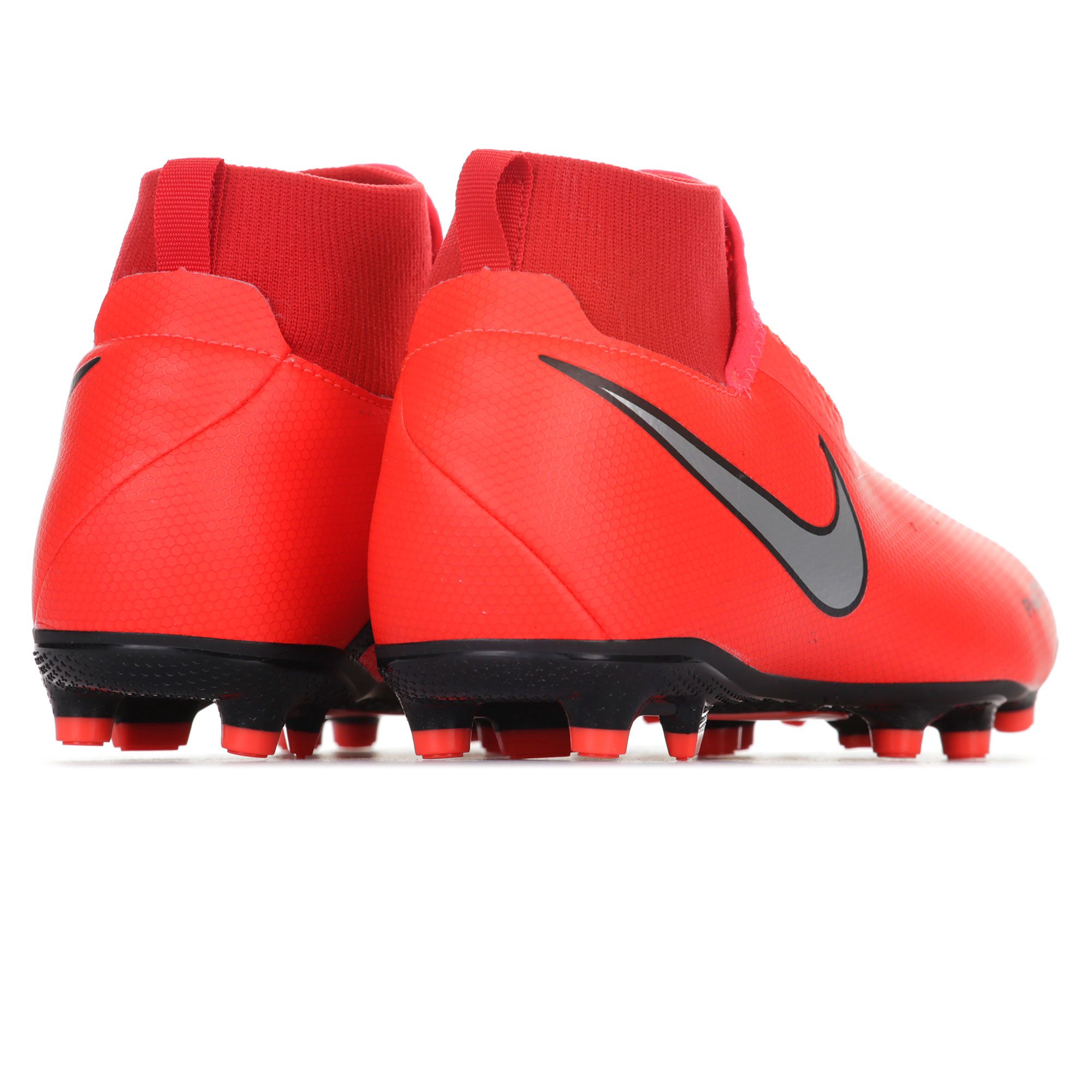 Botas de Fútbol Phantom Vision Academy DF FG/MG Junior Rojo Plata - Fútbol Factory