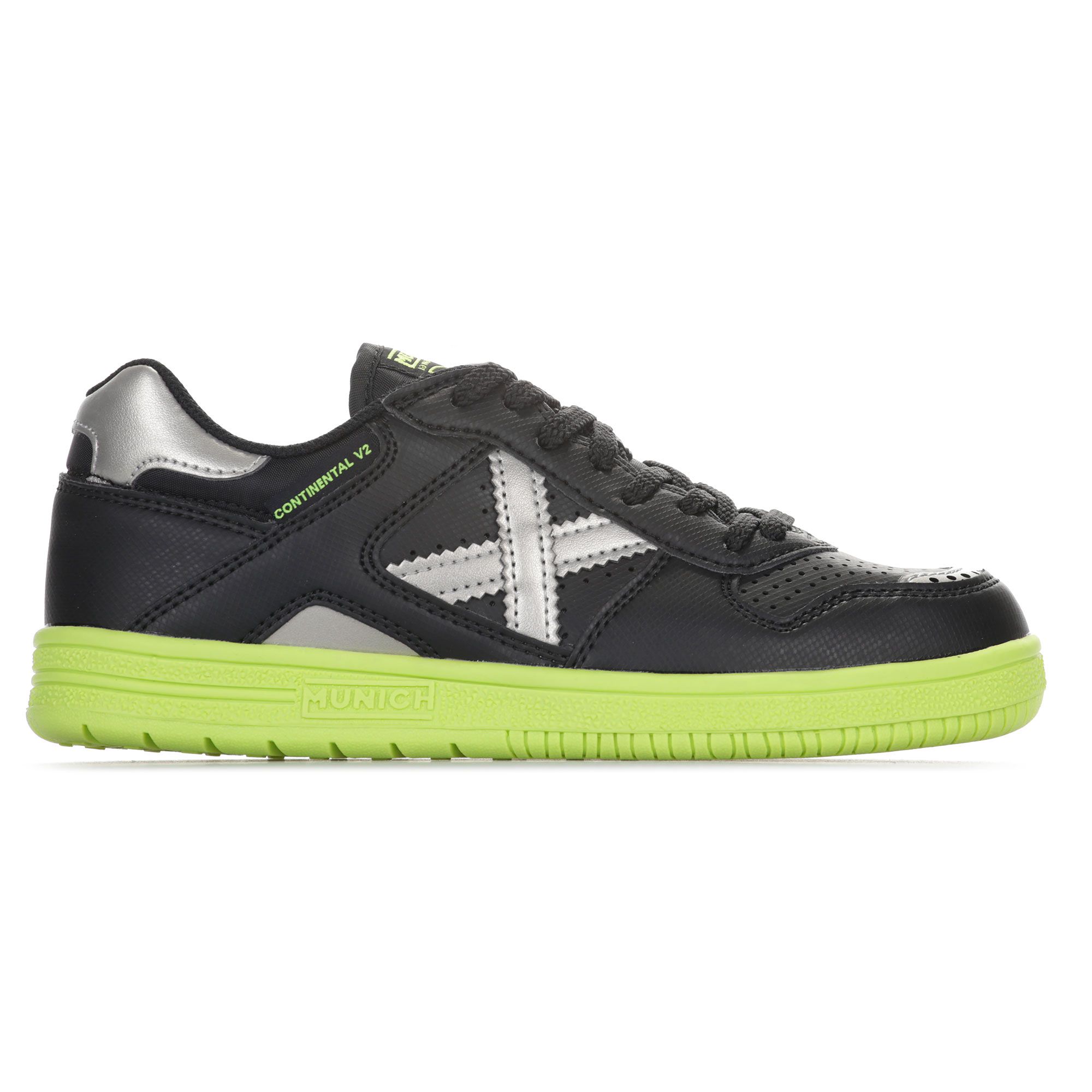 Zapatillas de Fútbol Sala Continental V2 Junior Negro - Fútbol Factory