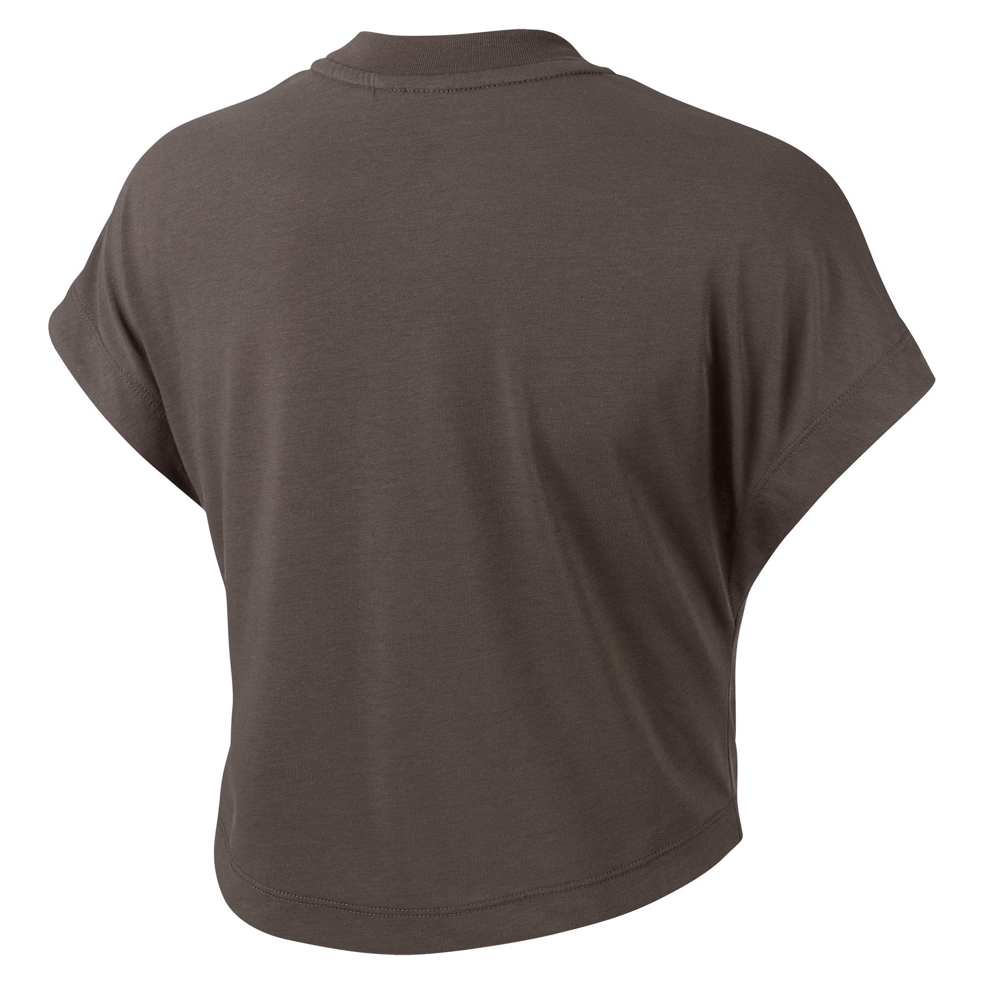 Camiseta Sportswear Top Crop Mujer Marrón - Fútbol Factory
