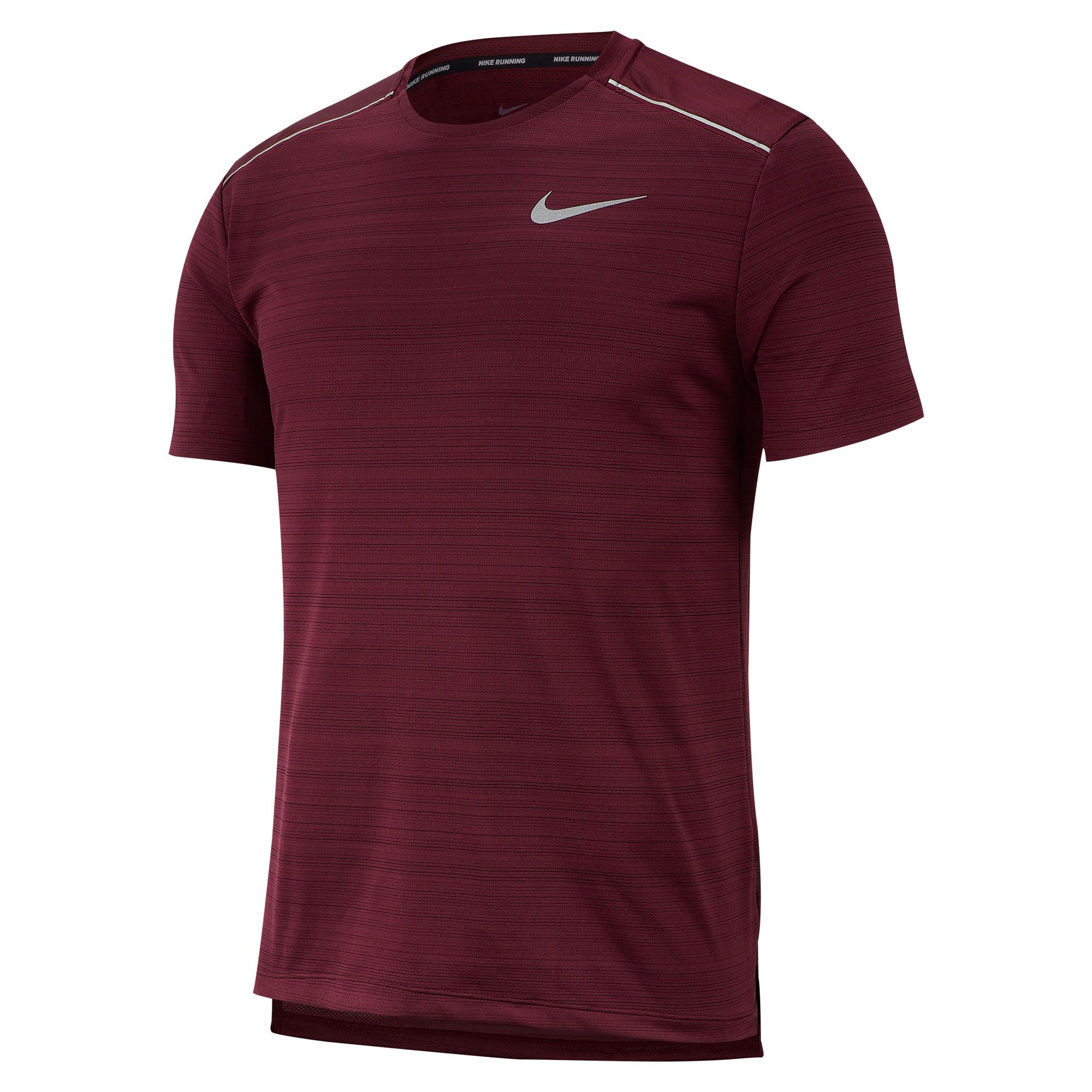 Camiseta de Running Dri-FIT Miler Granate - Fútbol Factory
