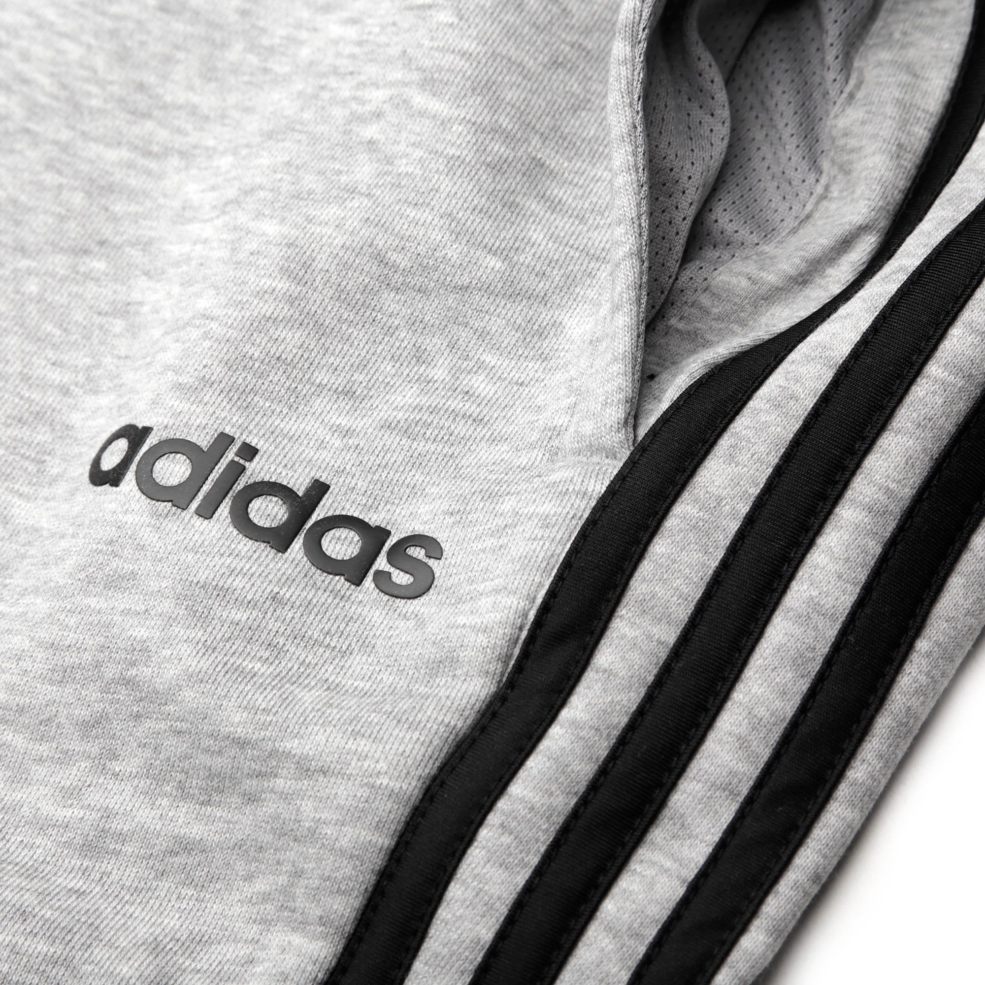 Pantalón de Paseo Essentials Tres Bandas Gris Negro - Fútbol Factory