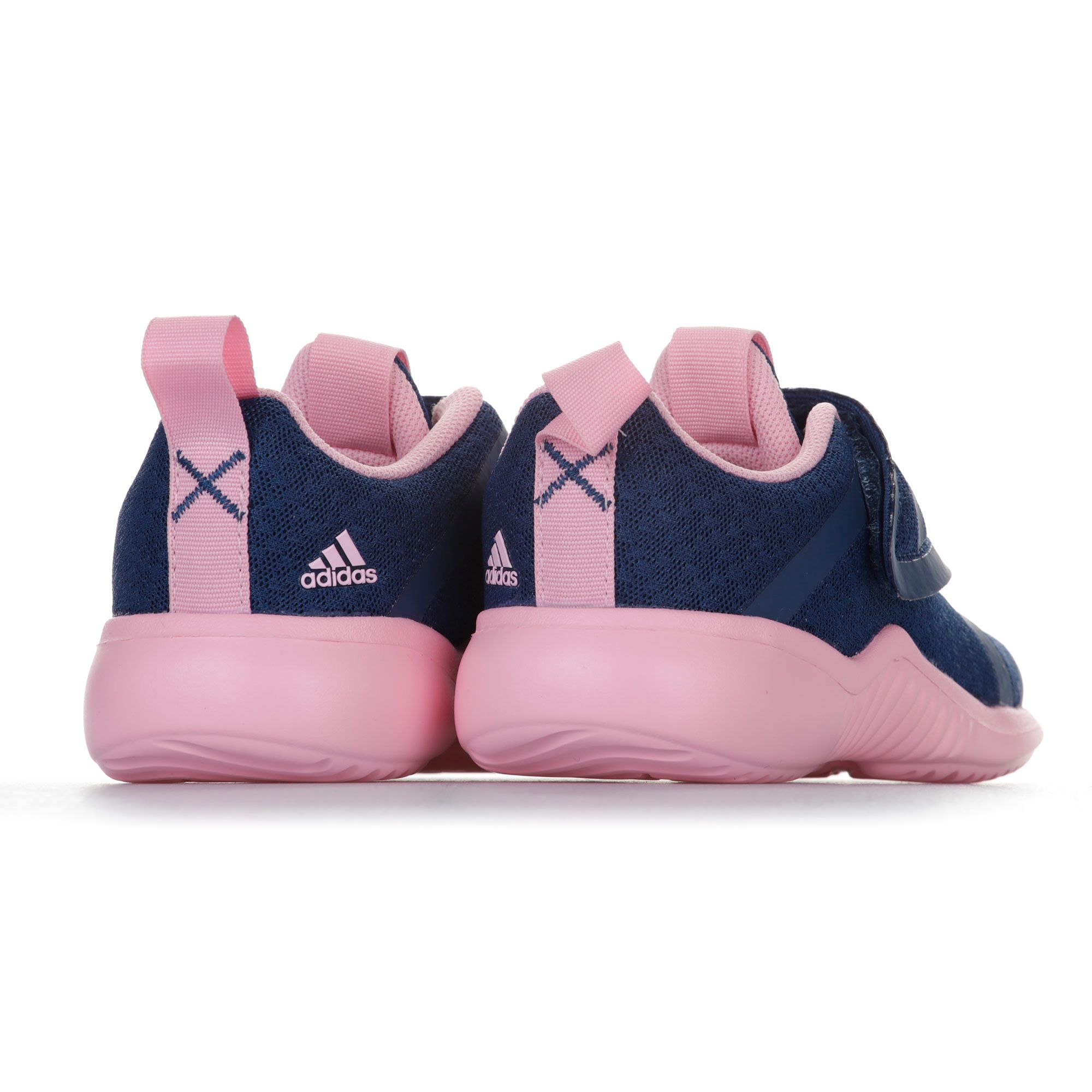 Zapatillas de Running FortaRun Velcro Junior Marino Rosa - Fútbol Factory