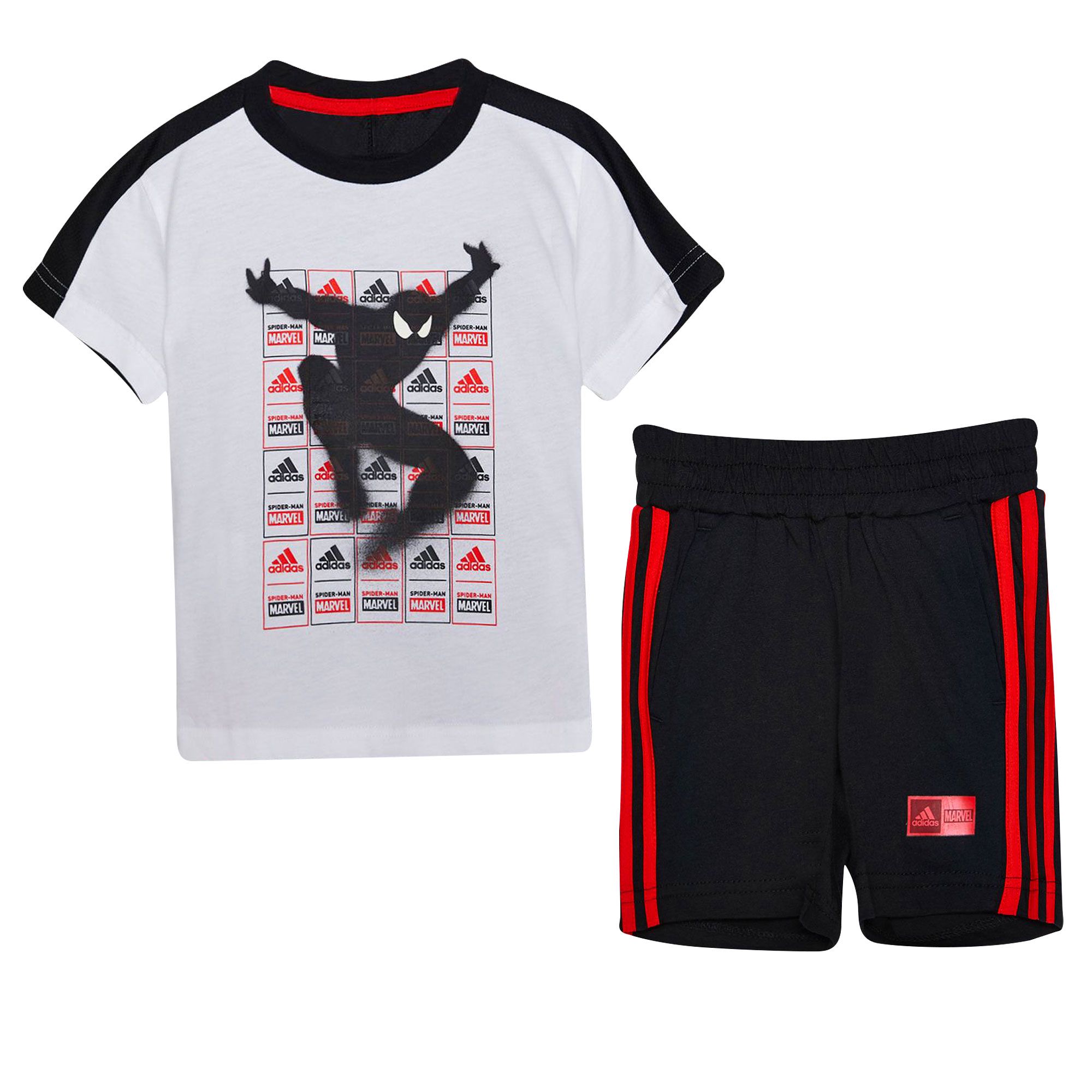 Conjunto Disney Spiderman Junior Blanco Negro - Fútbol Factory