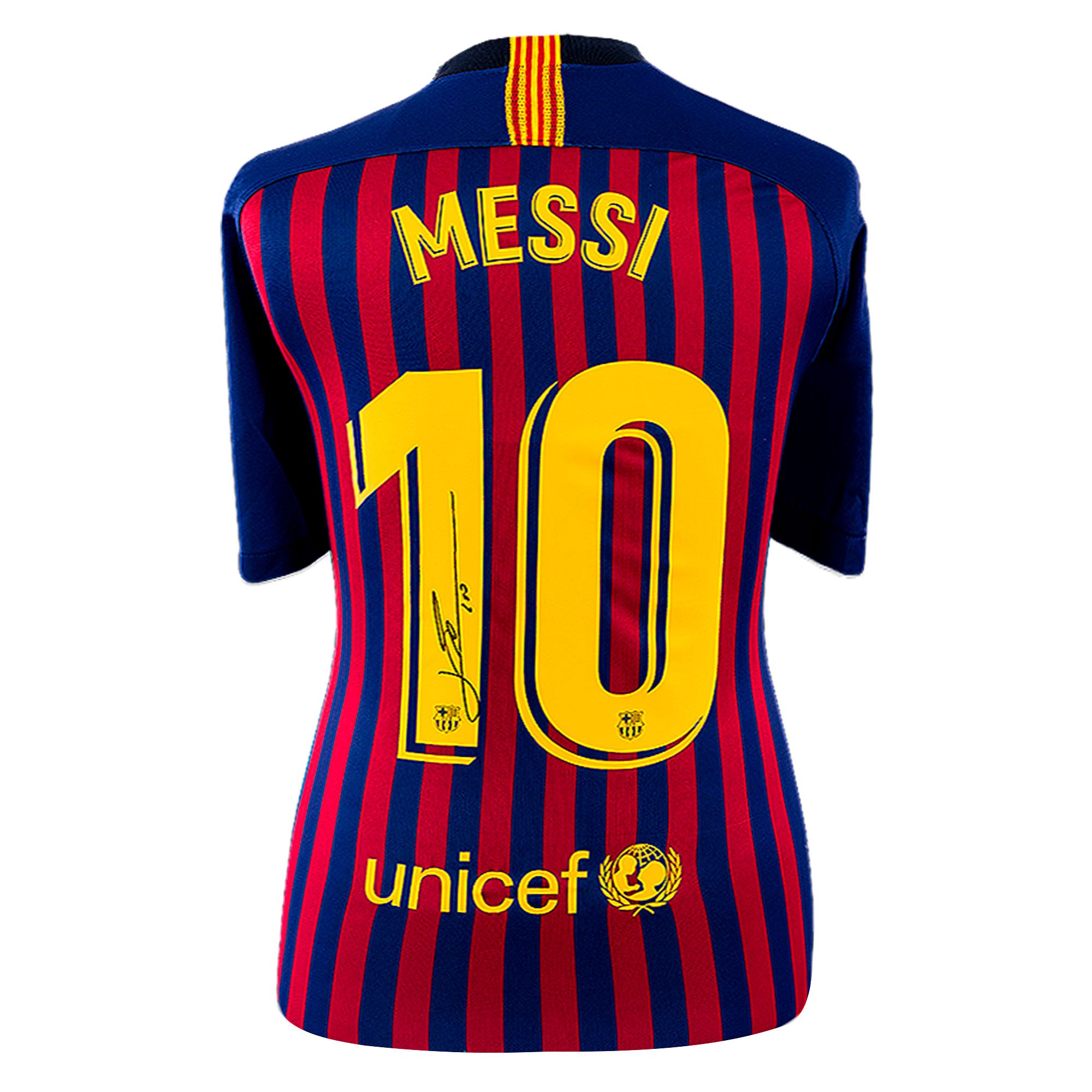 Camiseta FC Barcelona 2018/2019 firmada Leo Messi - Fútbol Factory