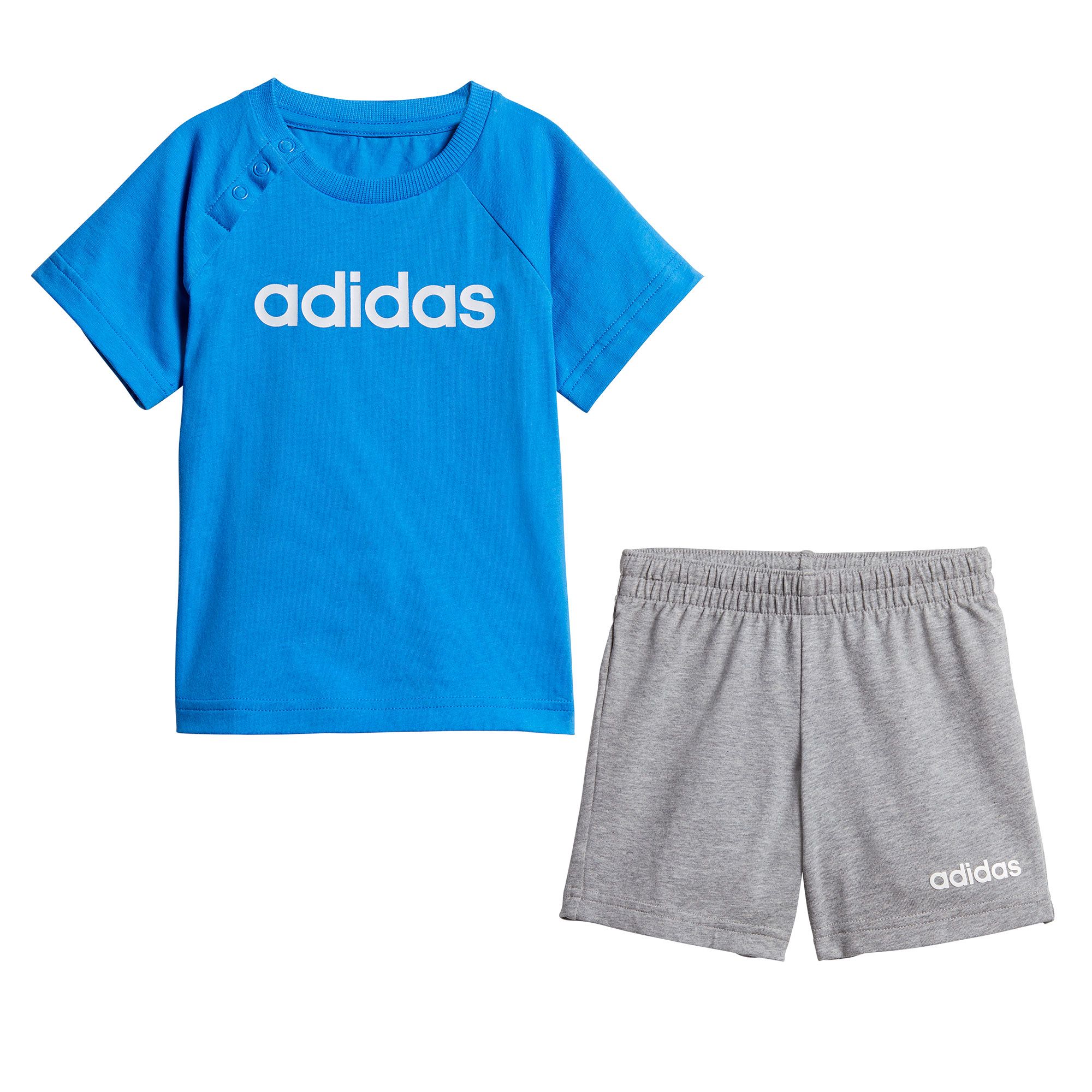 Conjunto de Paseo Summer Bebé Azul Gris - Fútbol Factory