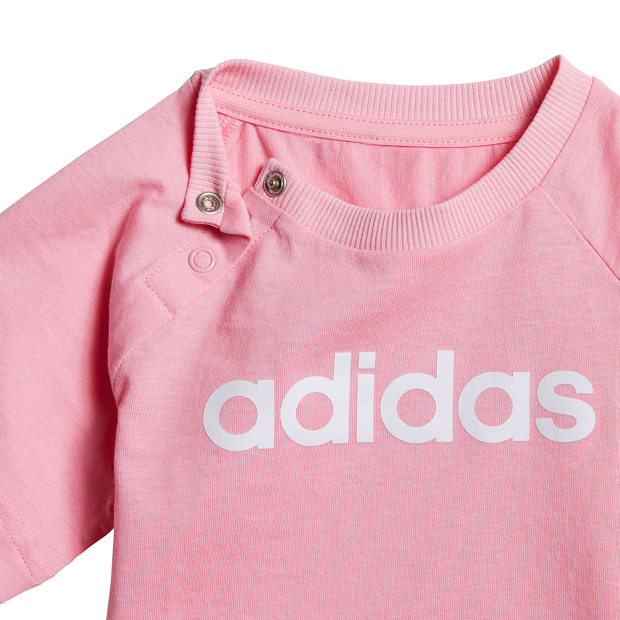 Conjunto de Paseo Summer Bebé Rosa Gris - Fútbol Factory