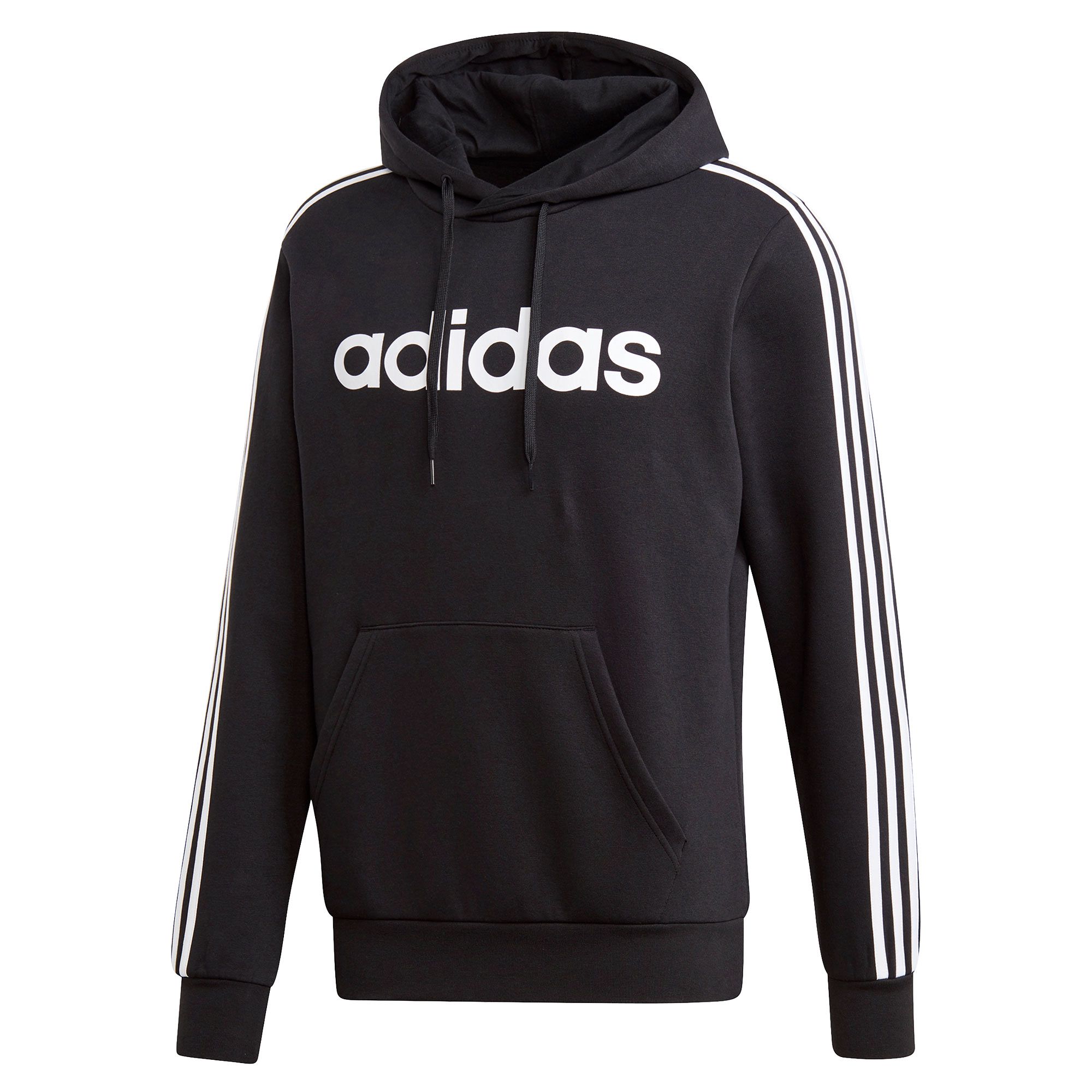 Sudadera de Paseo Essentials Tres Bandas Negro - Fútbol Factory