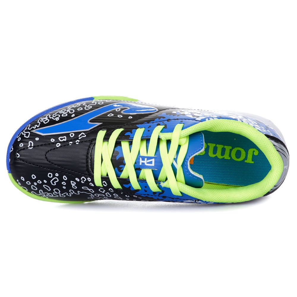 Botas de Fútbol Champion Turf Junior Negro Azul - Fútbol Factory