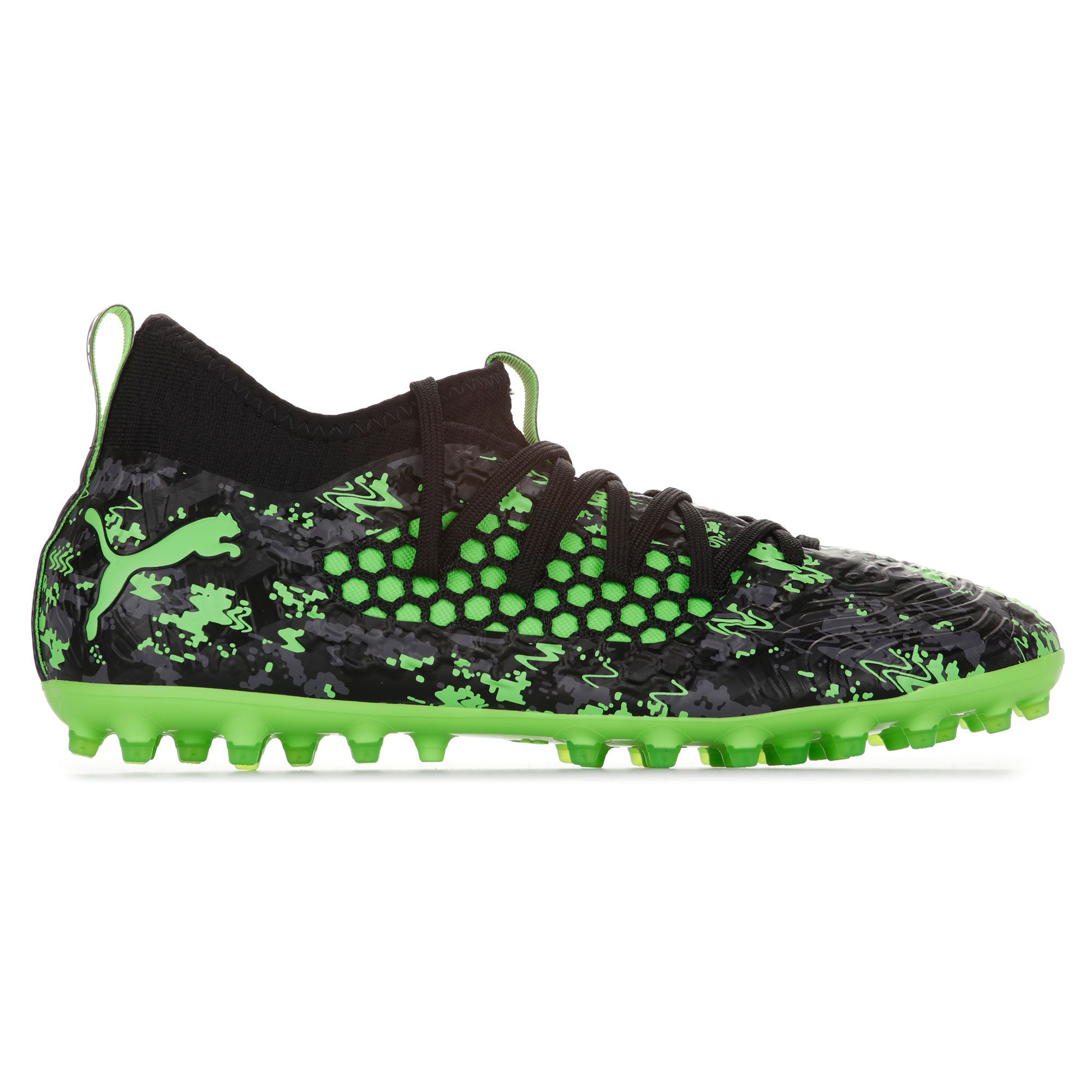 Botas de Fútbol Future 19.3 NETFIT MG Negro Verde - Fútbol Factory