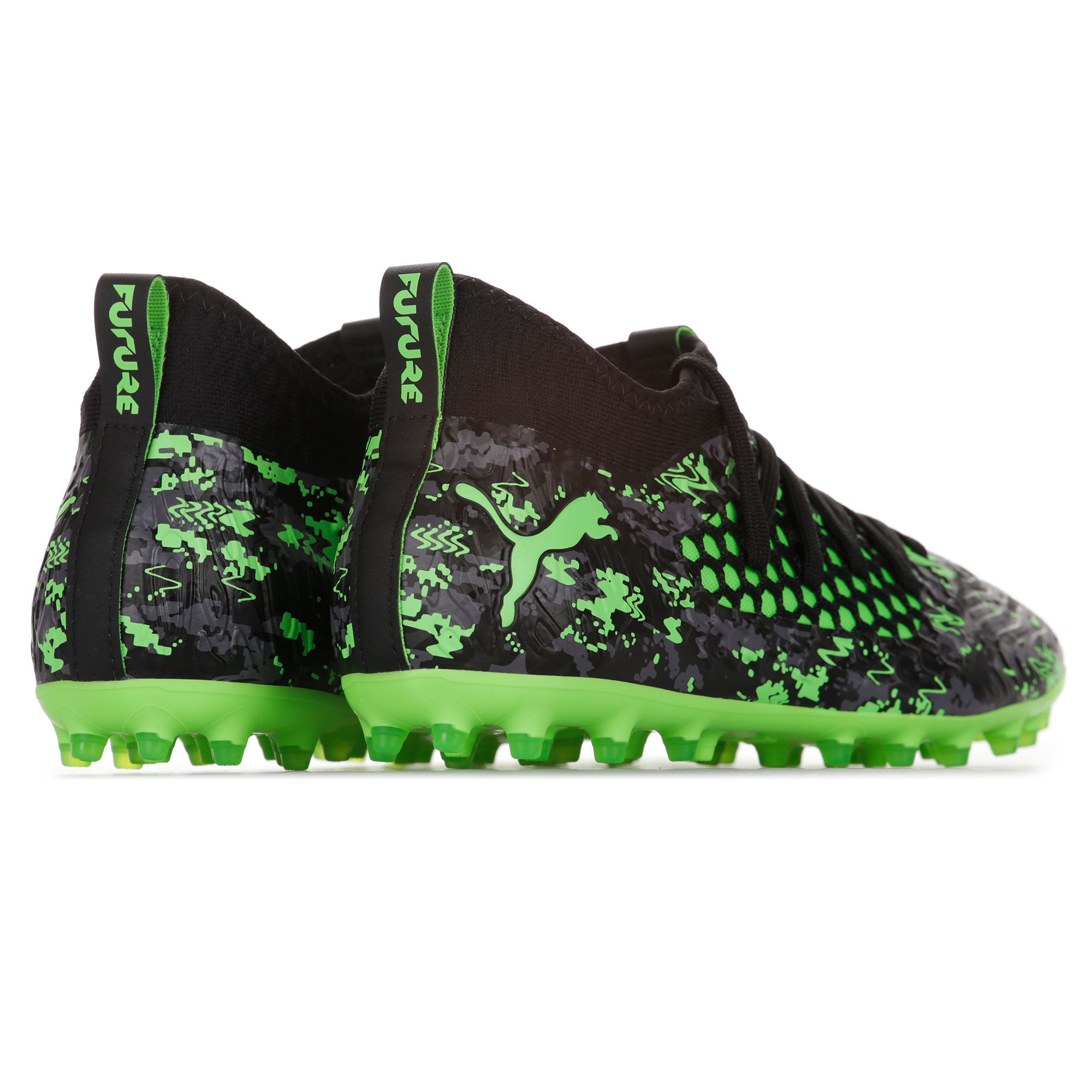 Botas de Fútbol Future 19.3 NETFIT MG Negro Verde - Fútbol Factory