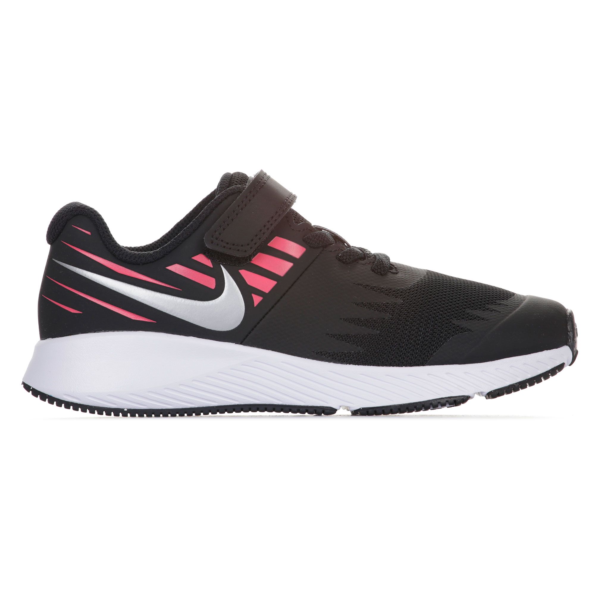 Zapatillas Star Runner Velcro Junior Negro - Fútbol Factory