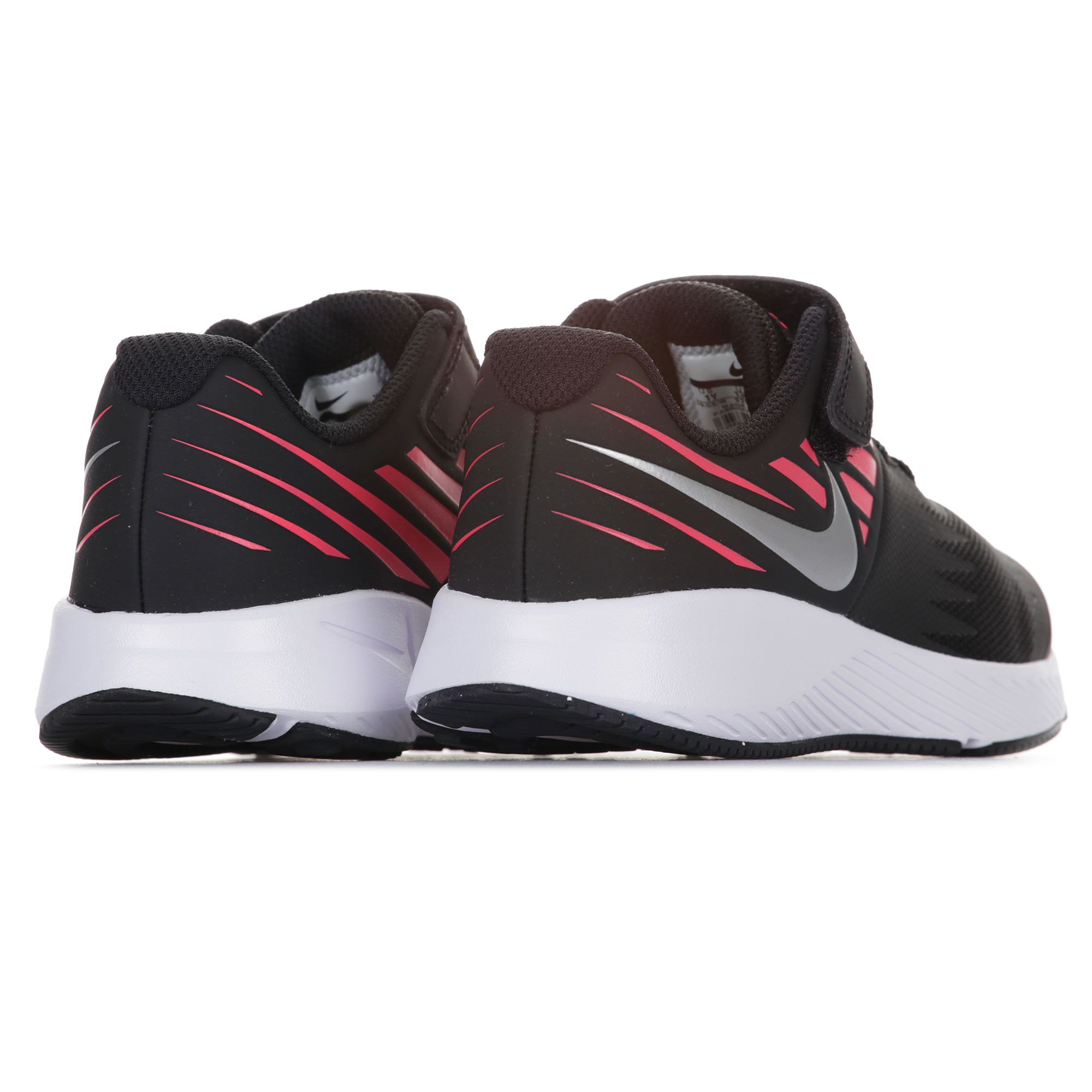 Zapatillas Star Runner Velcro Junior Negro - Fútbol Factory