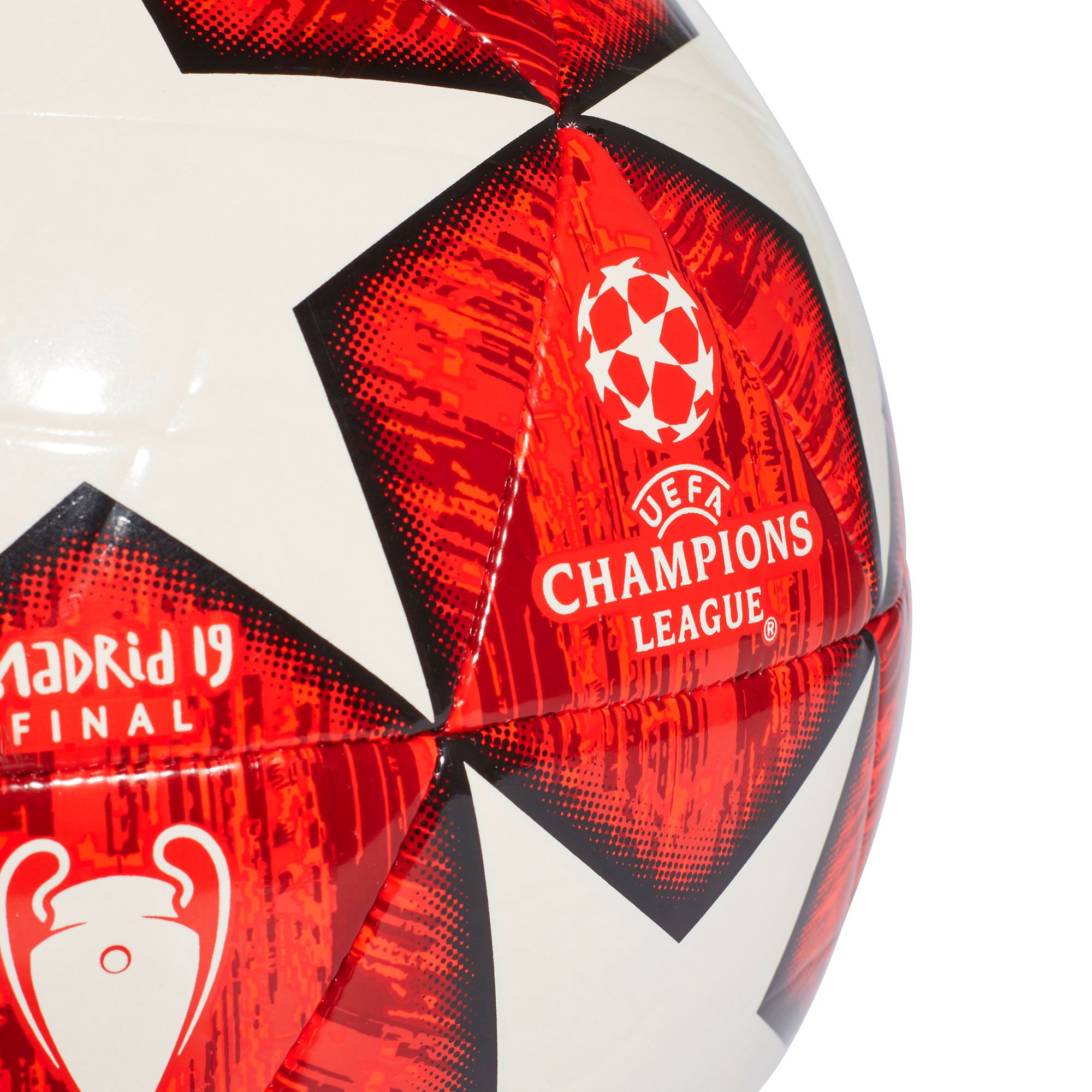 Balón de Fútbol 7 UCL Finale Madrid Capitano Blanco Rojo - Fútbol Factory