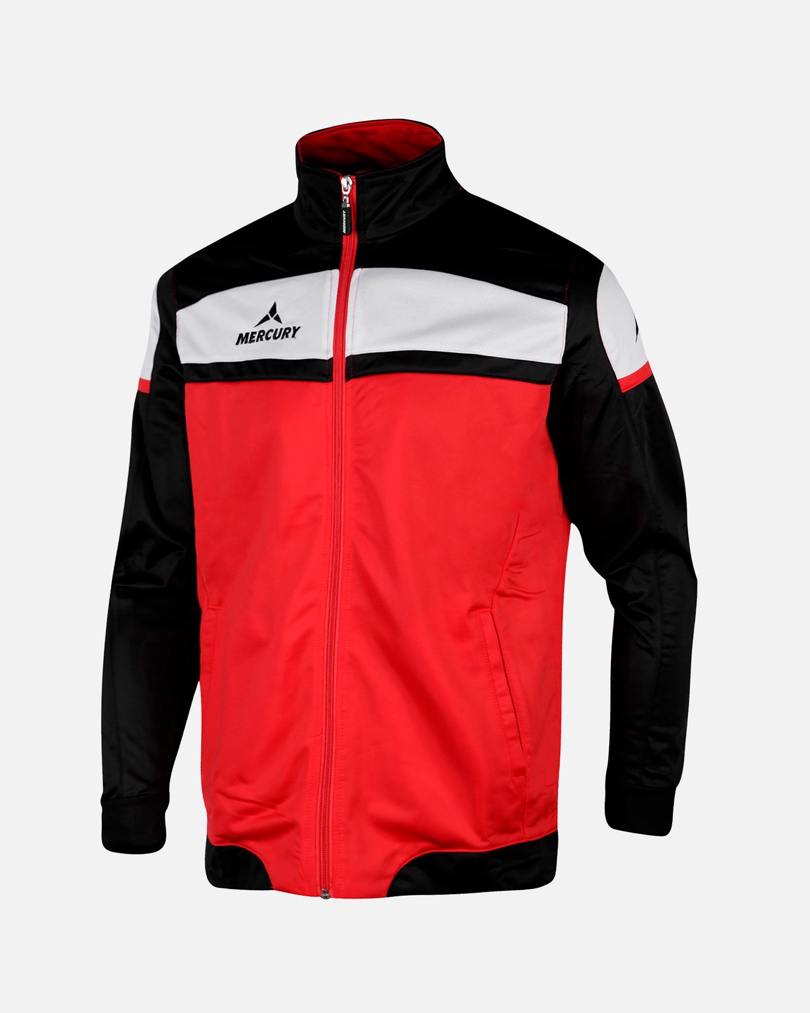 Chaqueta de Training Suecia Junior Rojo Negro - Fútbol Factory