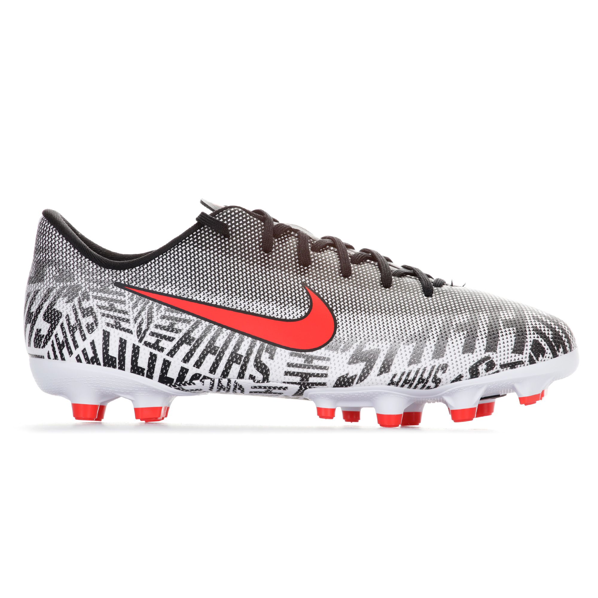Botas de Fútbol Mercurial Vapor XII Academy NJR FG/MG Junior Blanco Negro - Fútbol Factory