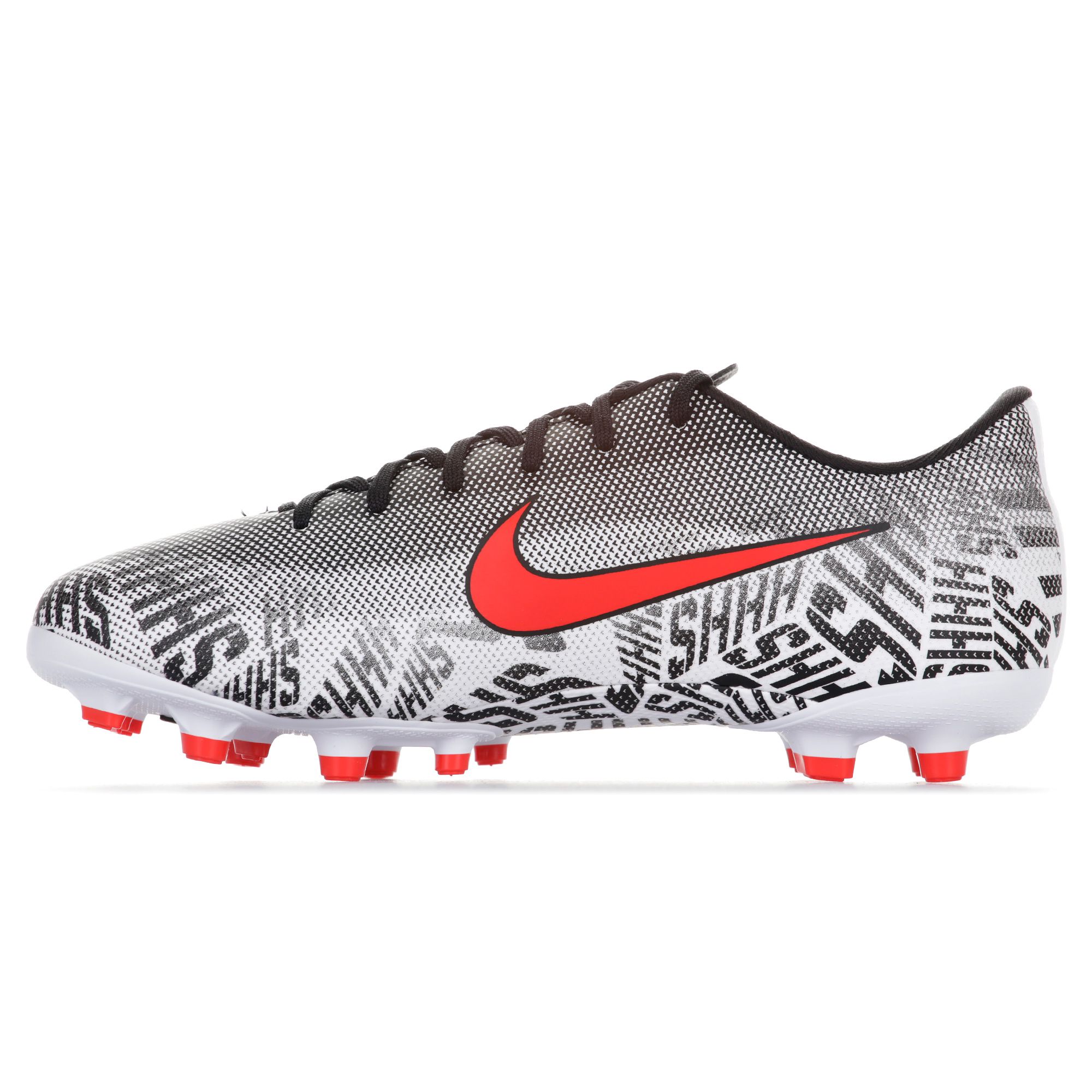Botas de Fútbol Mercurial Vapor XII Academy NJR FG/MG Junior Blanco Negro - Fútbol Factory