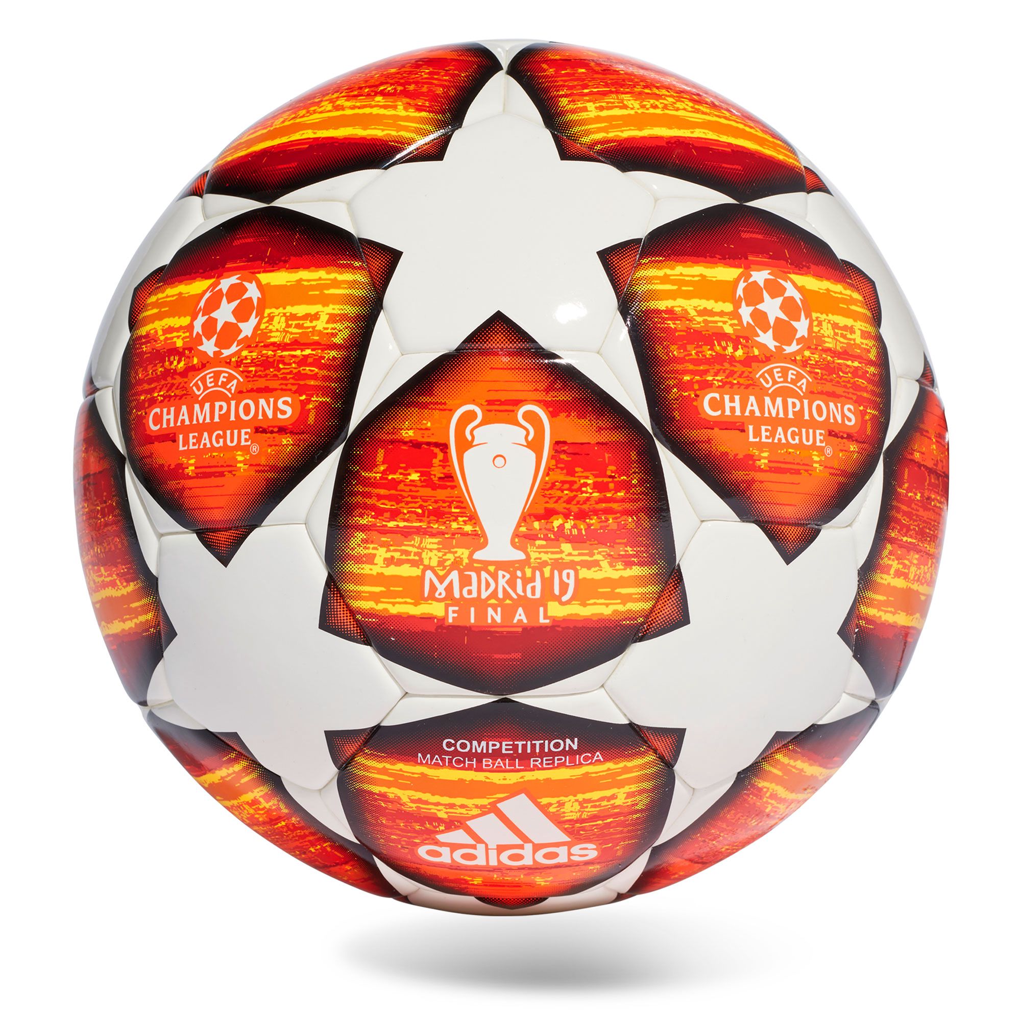 Balón de Fútbol 11 Finale Madrid Competición UCL 2018/2019 Blanco Naranja - Fútbol Factory