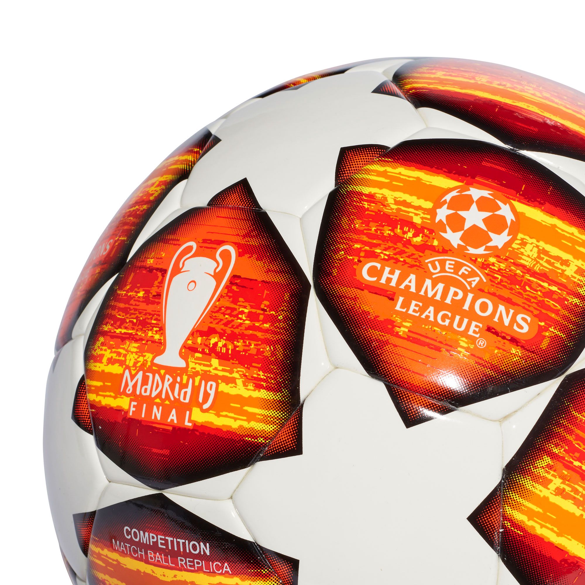 Balón de Fútbol 11 Finale Madrid Competición UCL 2018/2019 Blanco Naranja - Fútbol Factory