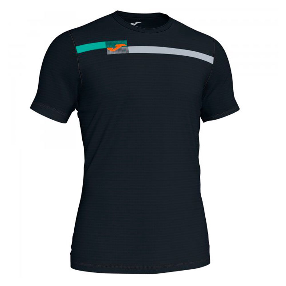 Camiseta Tenis y Padel Open Azul Negro - Fútbol Factory