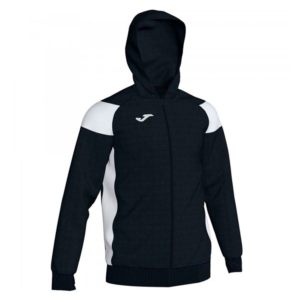 Chaqueta con Capucha de Training Crew III Negro Blanco - Fútbol Factory