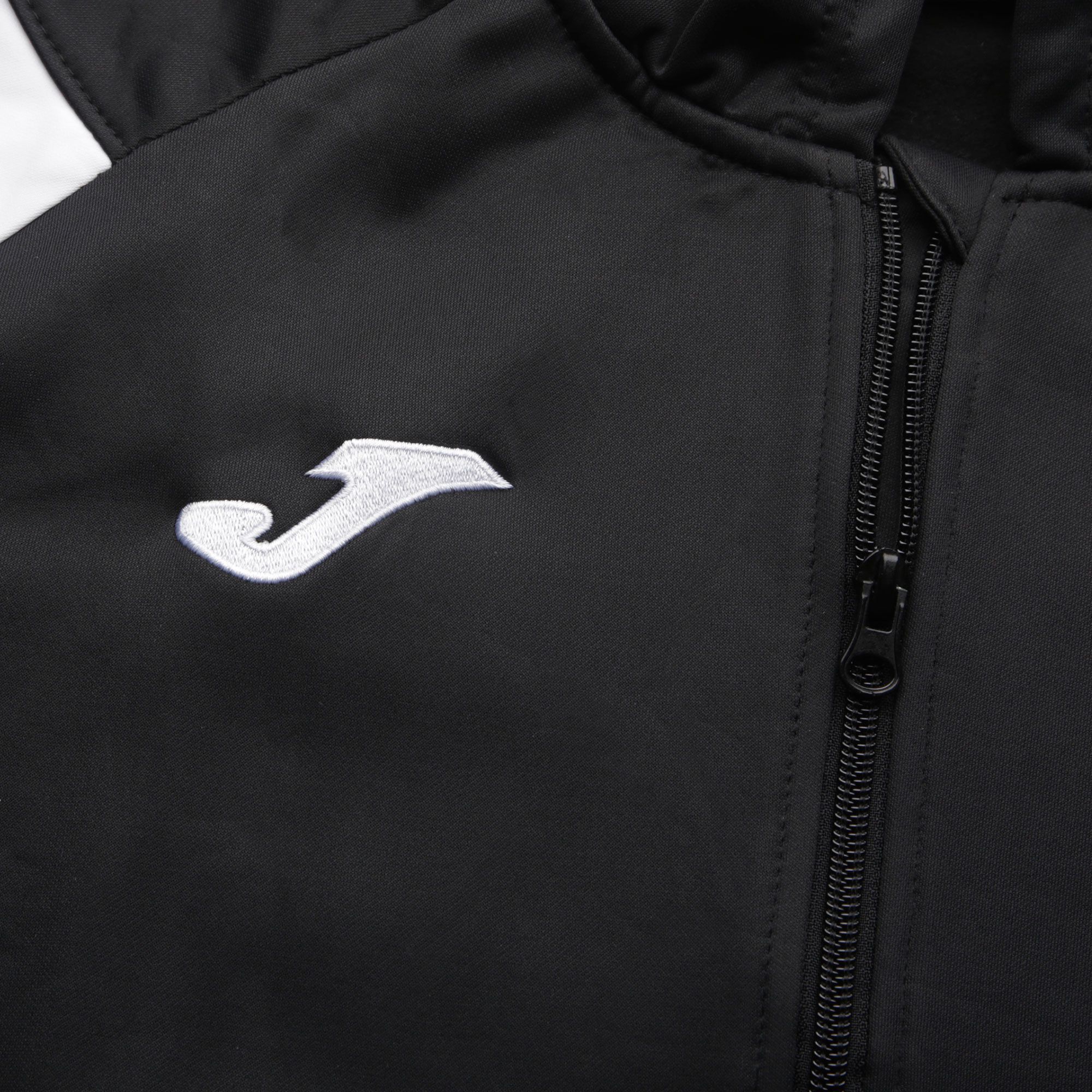 Chaqueta con Capucha de Training Crew III Negro Blanco - Fútbol Factory