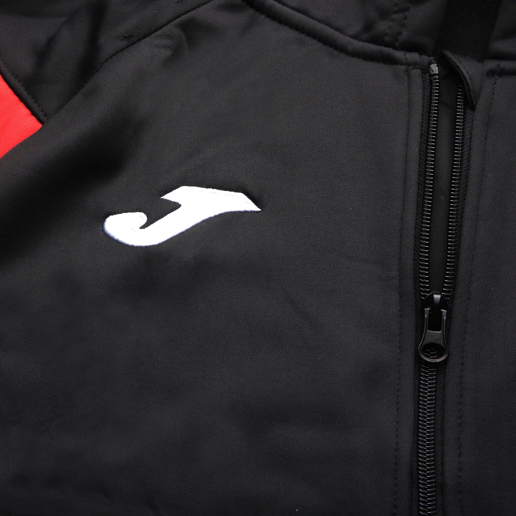 Chaqueta con Capucha de Training Crew III Negro Rojo - Fútbol Factory
