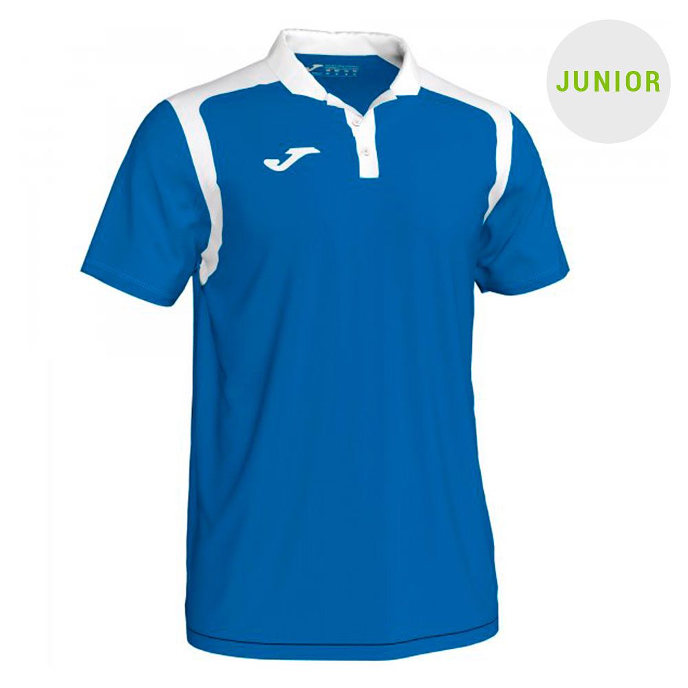 Polo de Paseo Champion V Junior Azul Blanco - Fútbol Factory