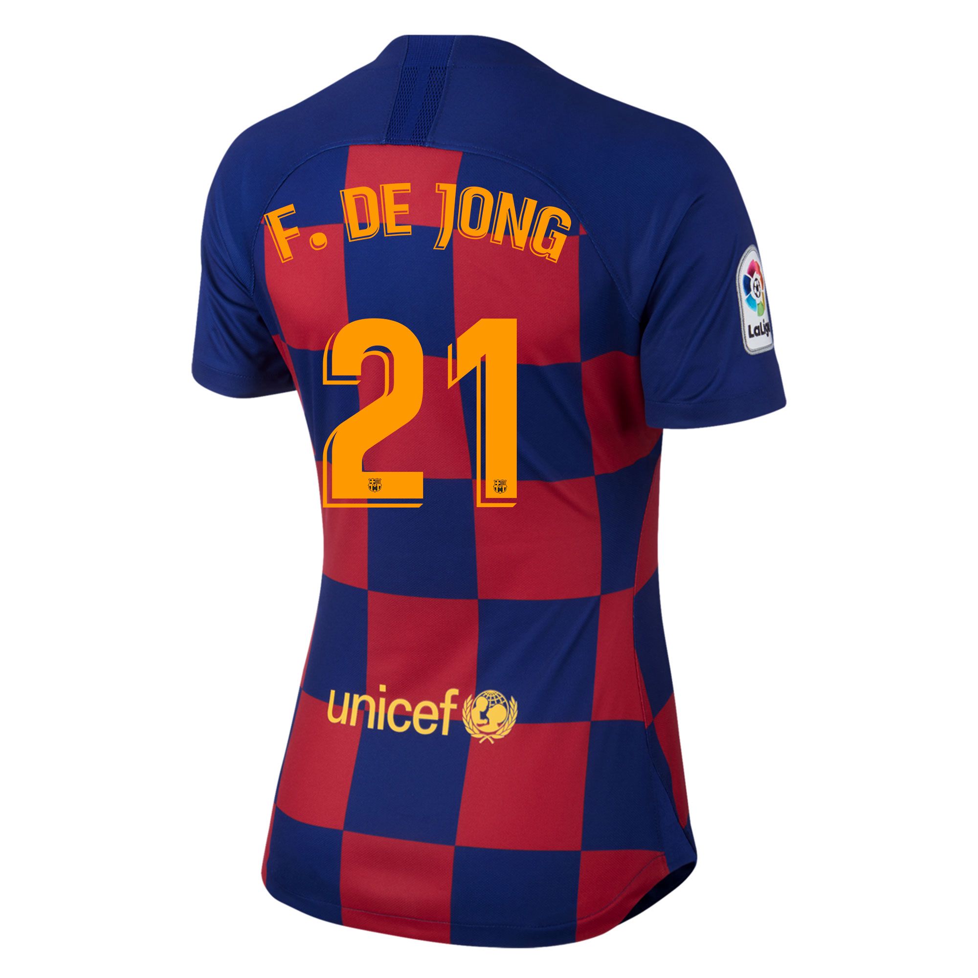 Camiseta 1ª FC Barcelona 2019/2020 Mujer F. De Jong - Fútbol Factory