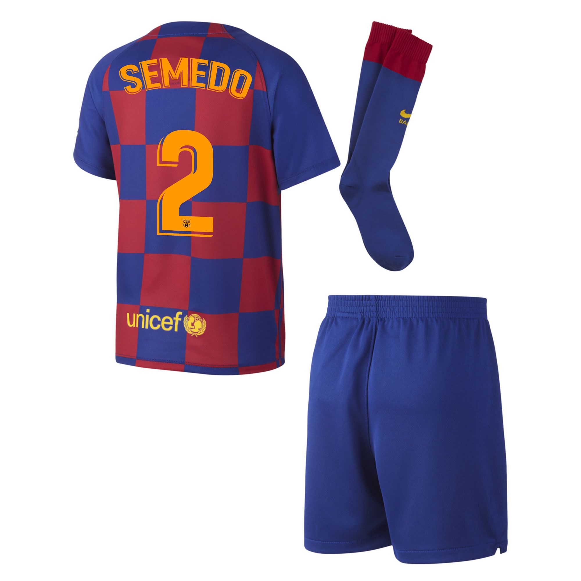 Conjunto 1ª FC Barcelona 2019/2020 Infantil Semedo - Fútbol Factory