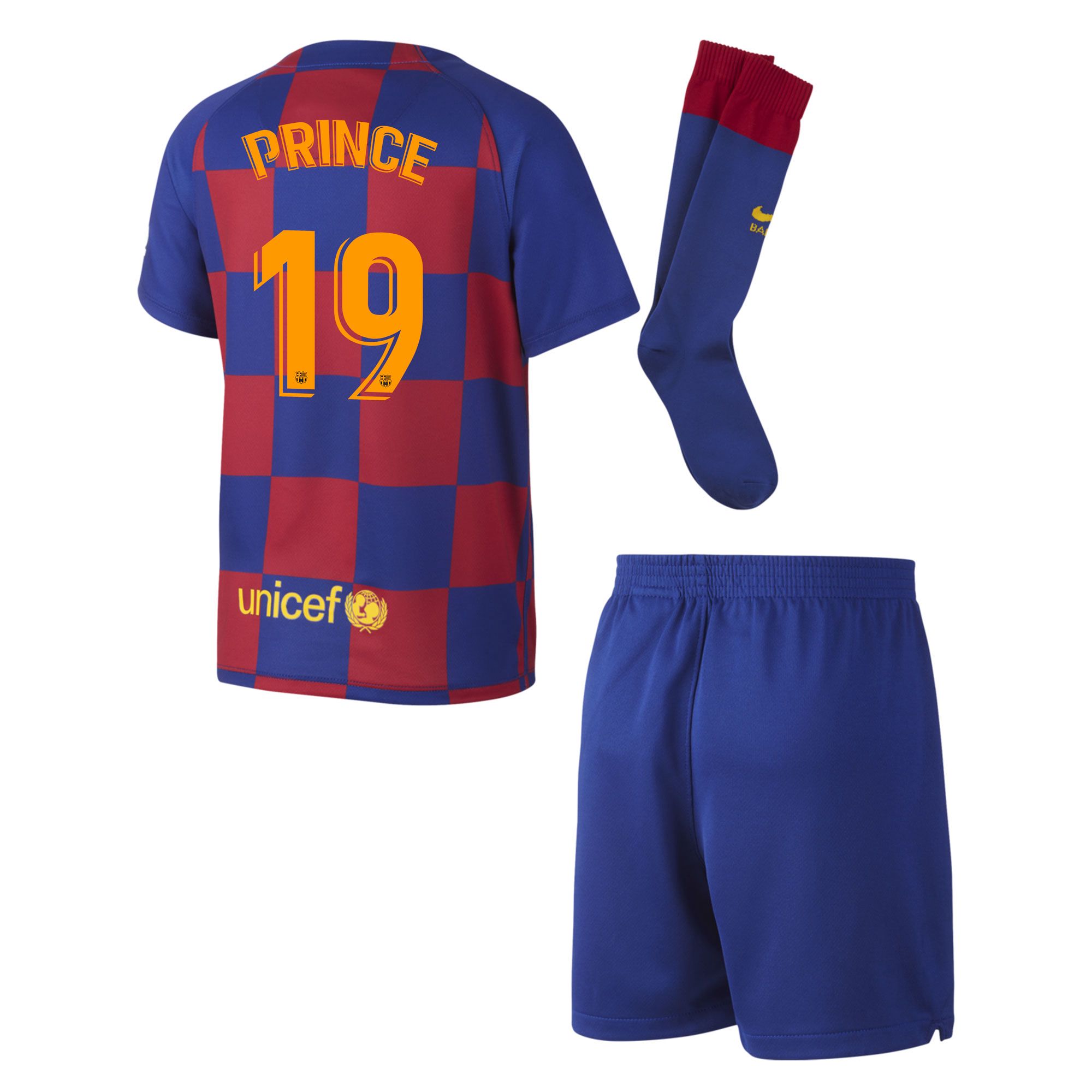 Conjunto 1ª FC Barcelona 2019/2020 Infantil Prince - Fútbol Factory